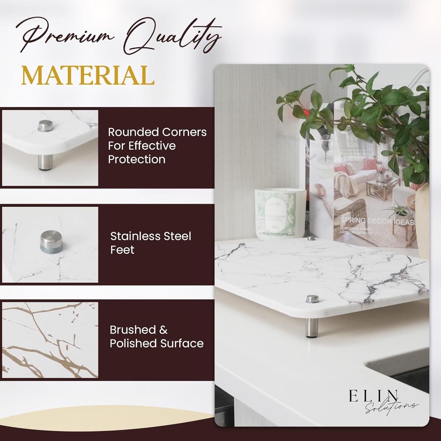 Piedra de Secado Diatomácea Elin Solutions 39.9x30cm Gris