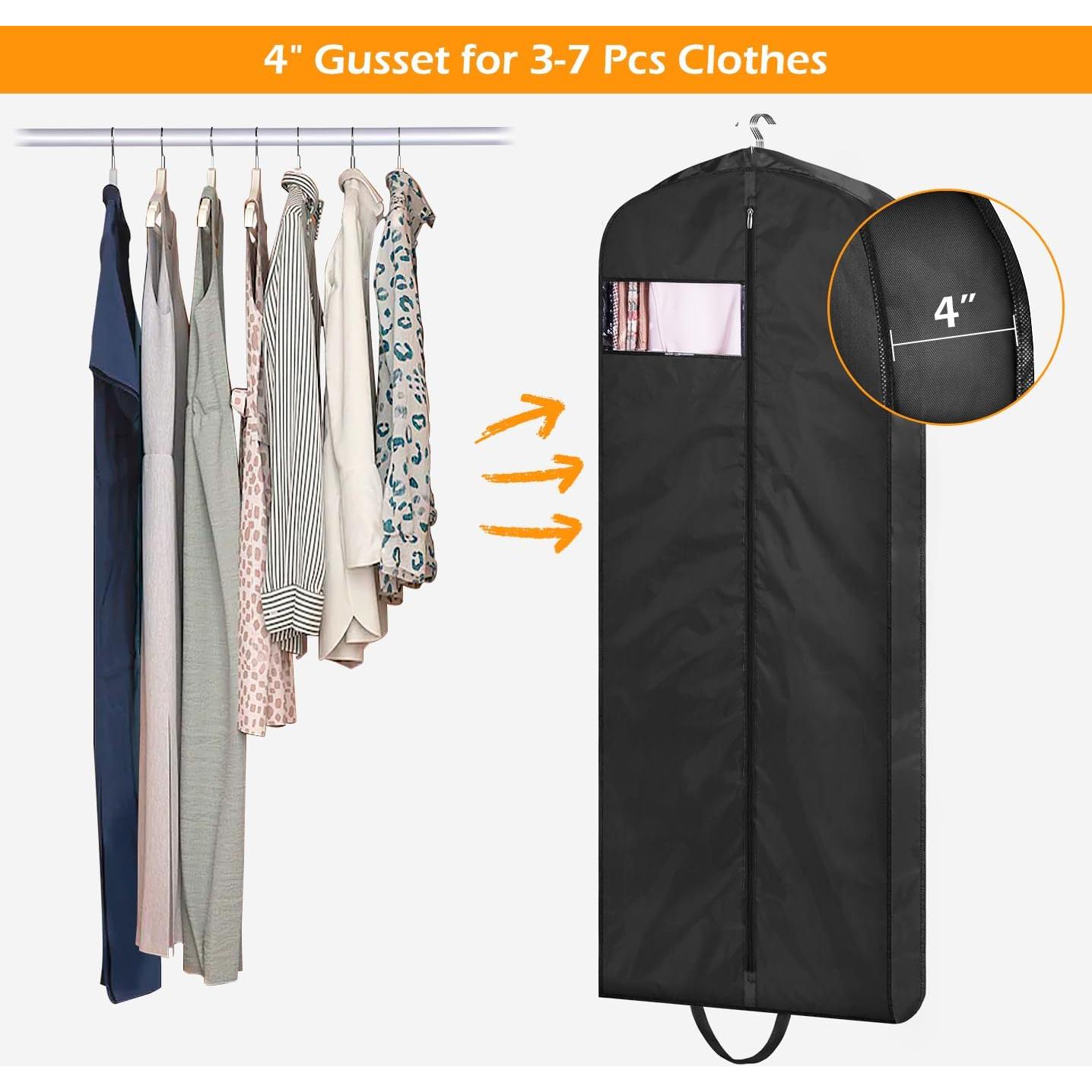 Bolsas de Ropa Larga MISSLO 165 cm Impermeables 2 Paquetes