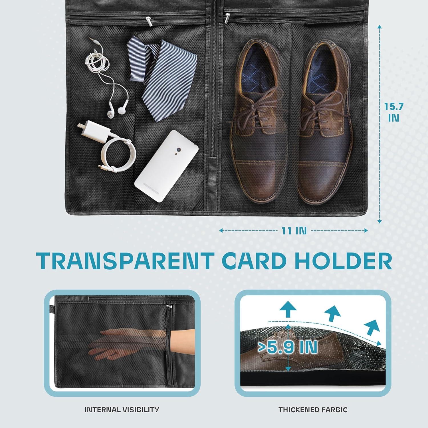 Bolsa de viaje para prendas Lazebox 110x60 cm negra