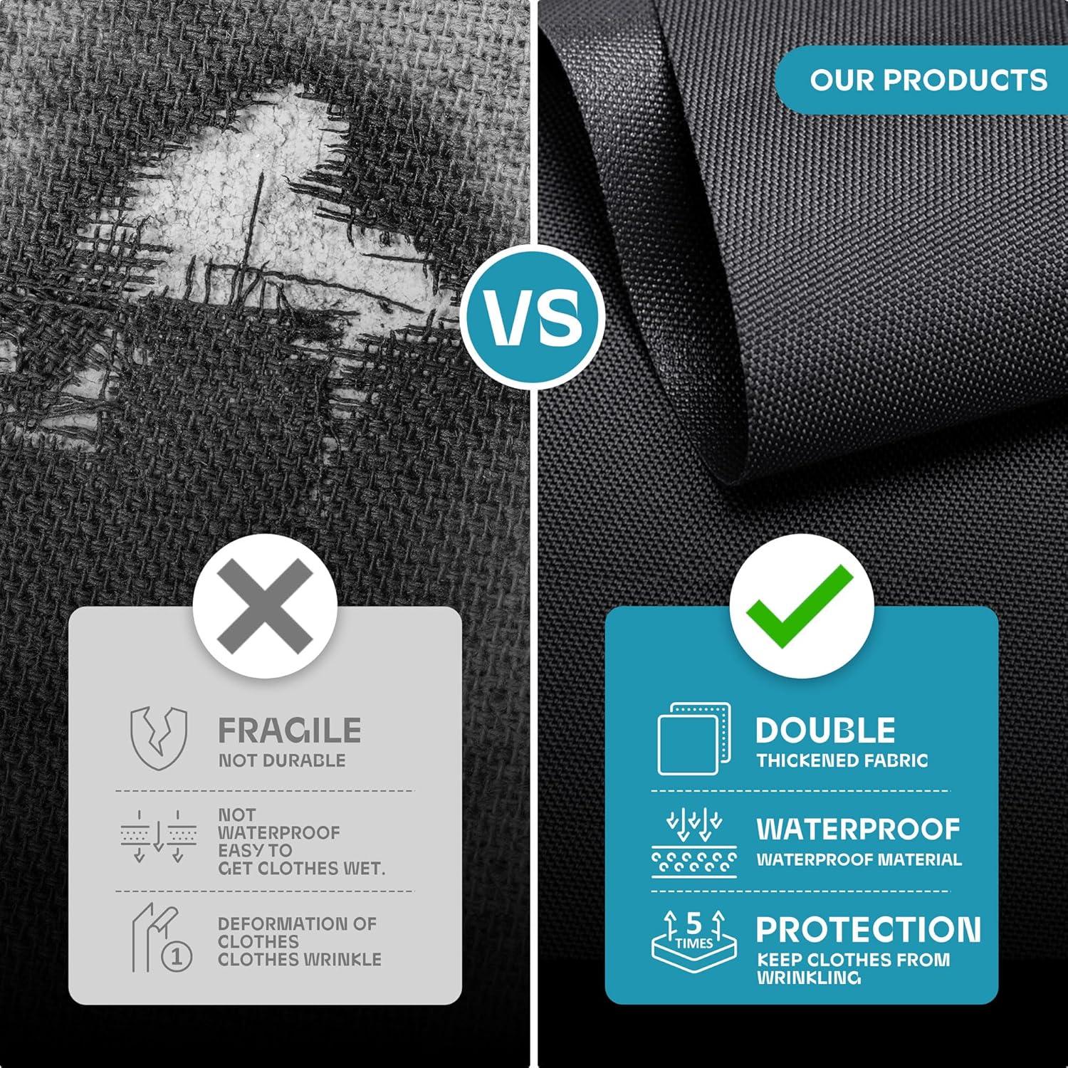 Bolsa de viaje para prendas Lazebox 110x60 cm negra