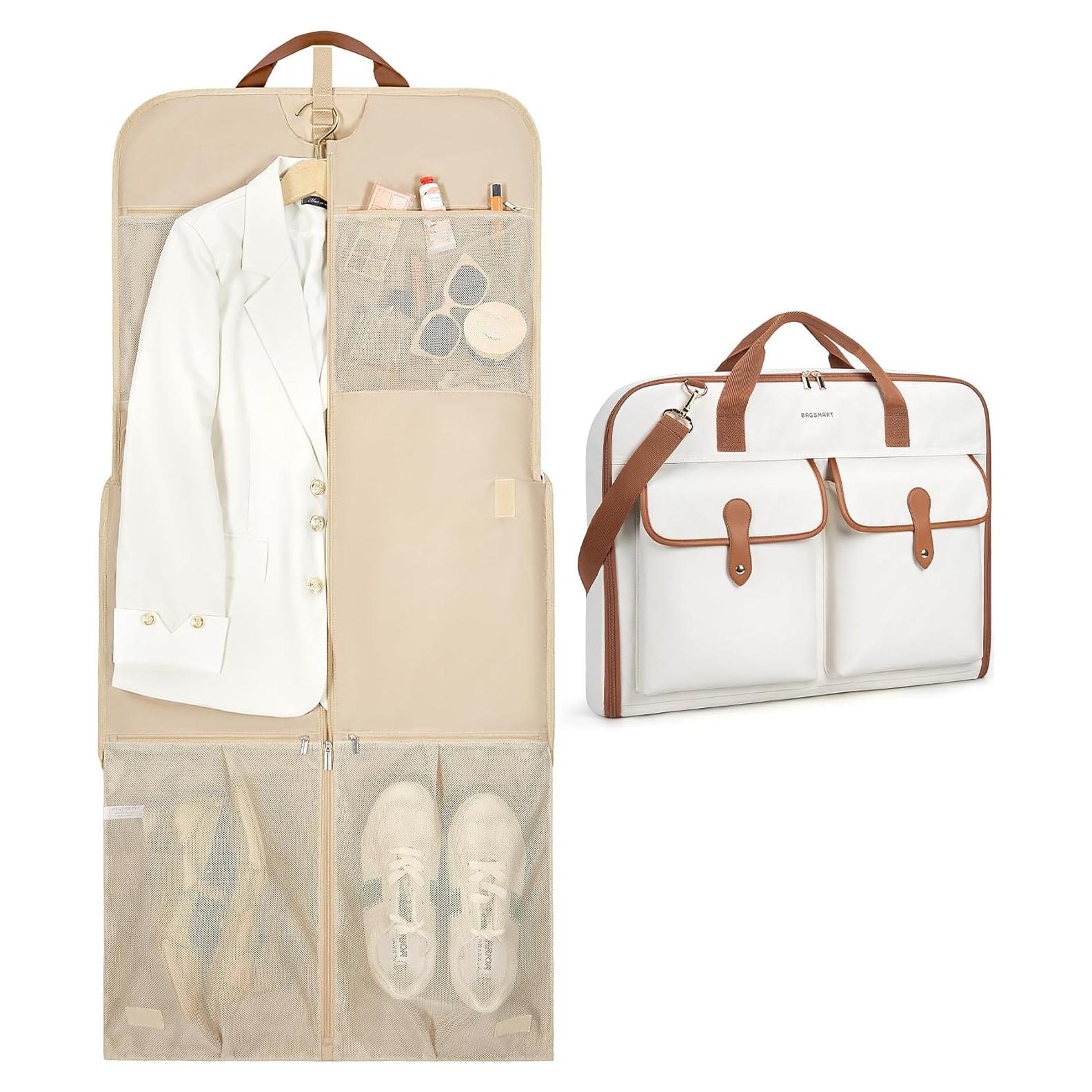 Bolsa de Ropa para Viaje BAGSMART Beige 55.88x44.96cm