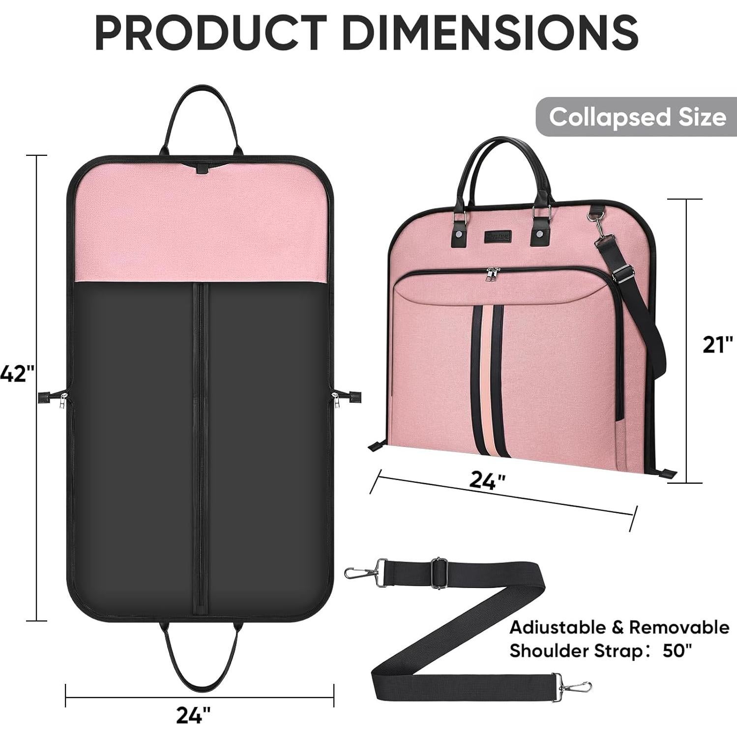 Bolsa de Ropa Plegable BALEINE 106.68x60.96cm Rosa