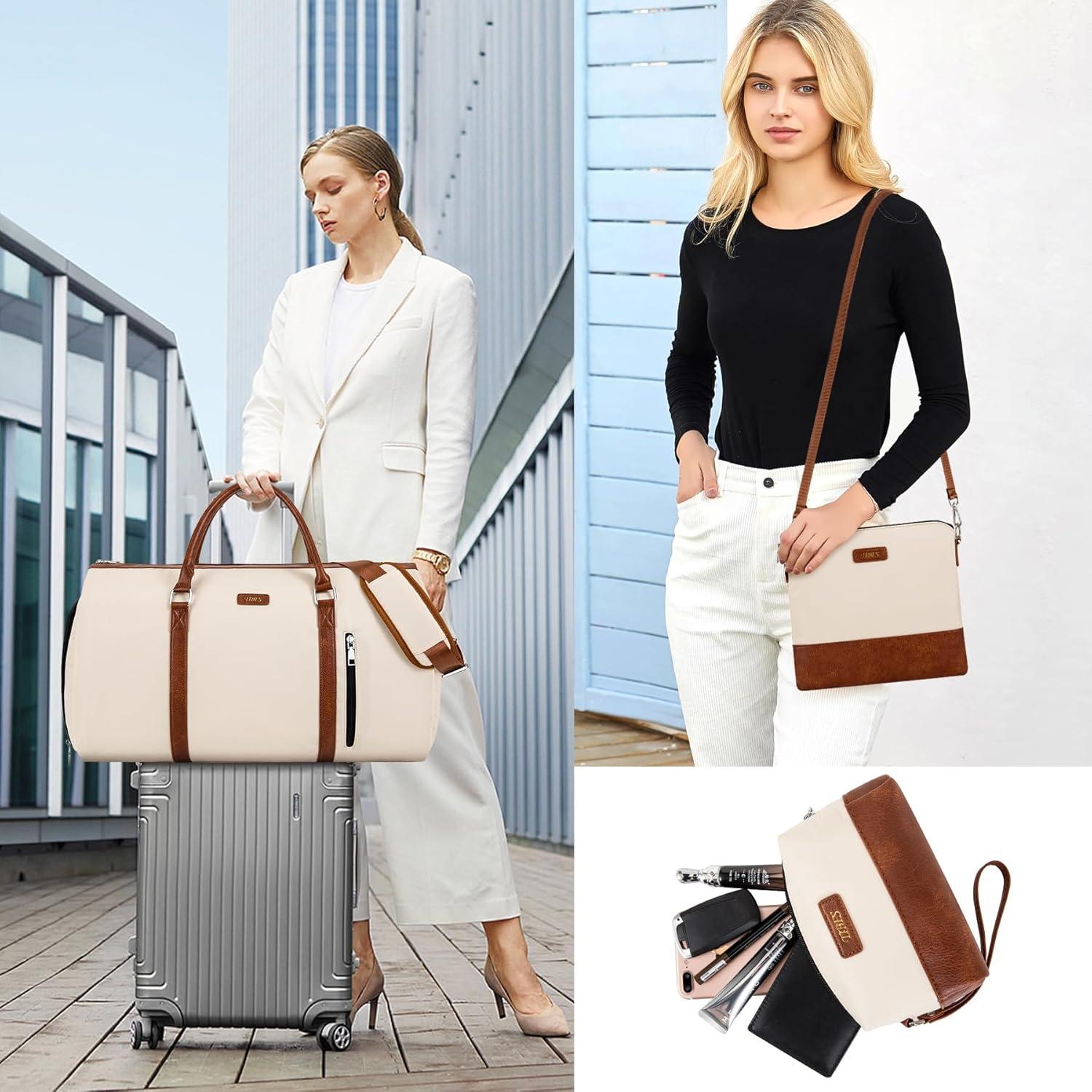 Bolsa de viaje convertible TIBES 4 en 1 para ropa y aseo