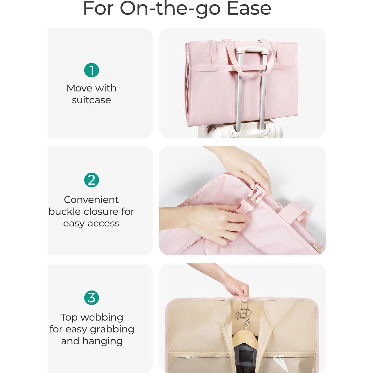 Bolsa de Ropa Plegable BAGSMART Beige 60x41cm para Viaje