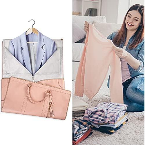 Bolsa de Viaje Duffle Ytonet Rosa 2 en 1 con Funda para Zapatos