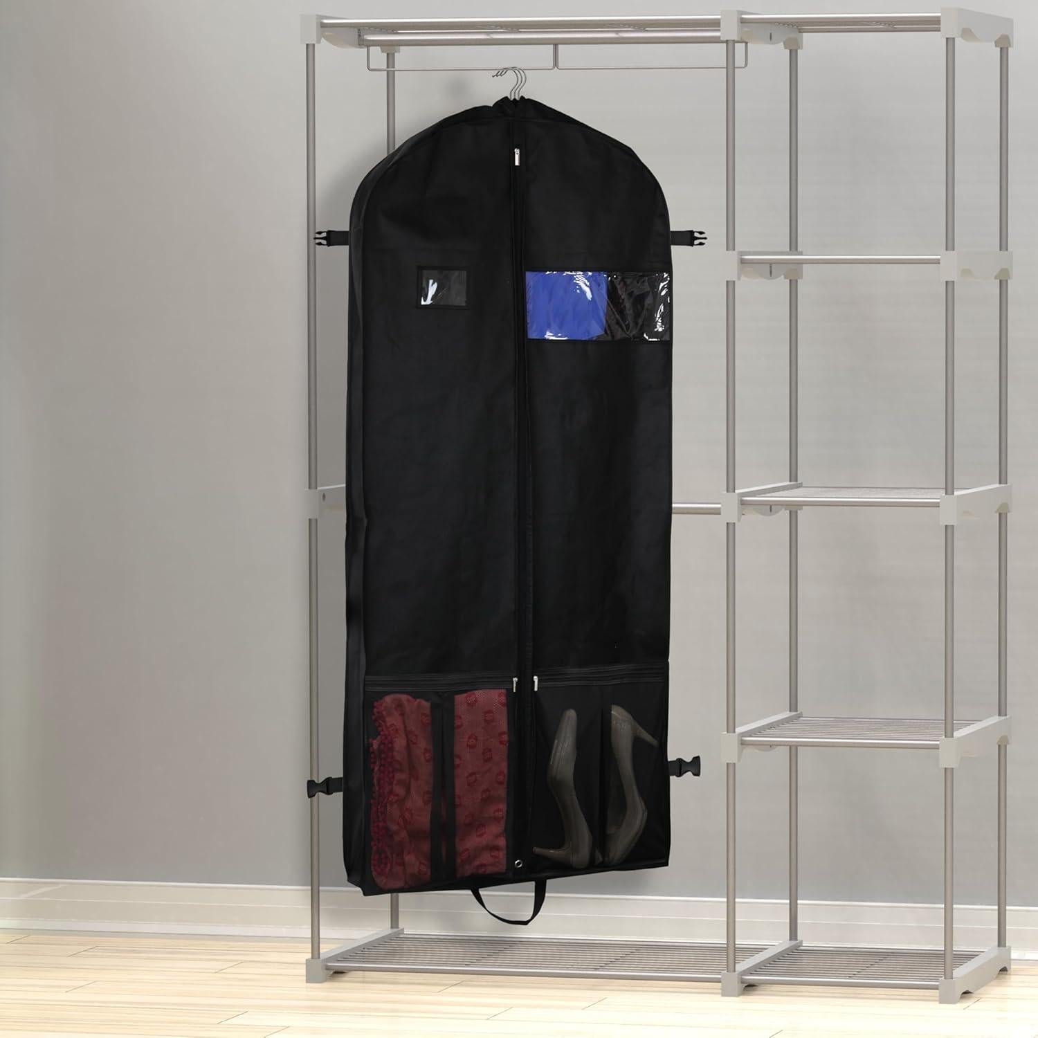 Bolsa de Ropa Simple Houseware 152 cm con Bolsillos para Trajes