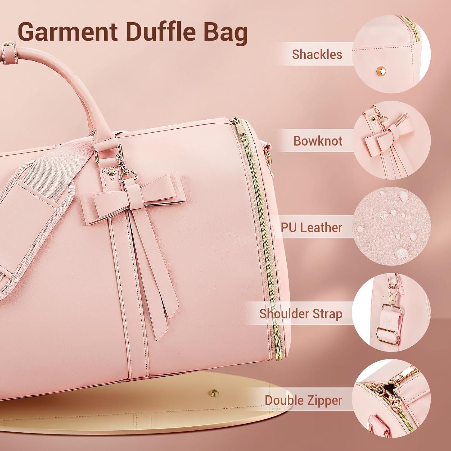 Bolsa de Ropa de Viaje STHMEOOHT Rosa 52.1x25.4x31.8 cm