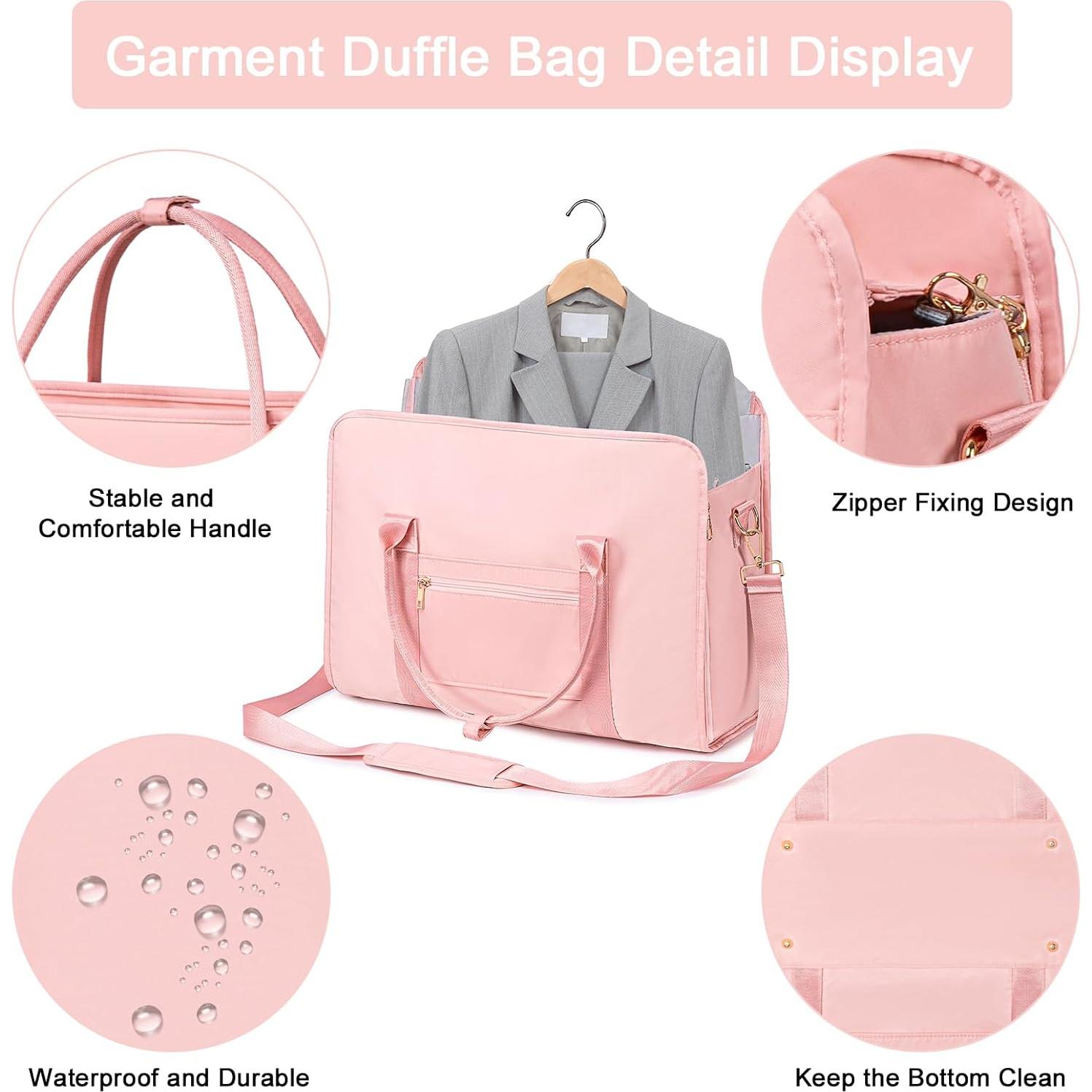 Bolsa de Ropa Duffle CAMTOP Unisex Rosa 32L Convertible