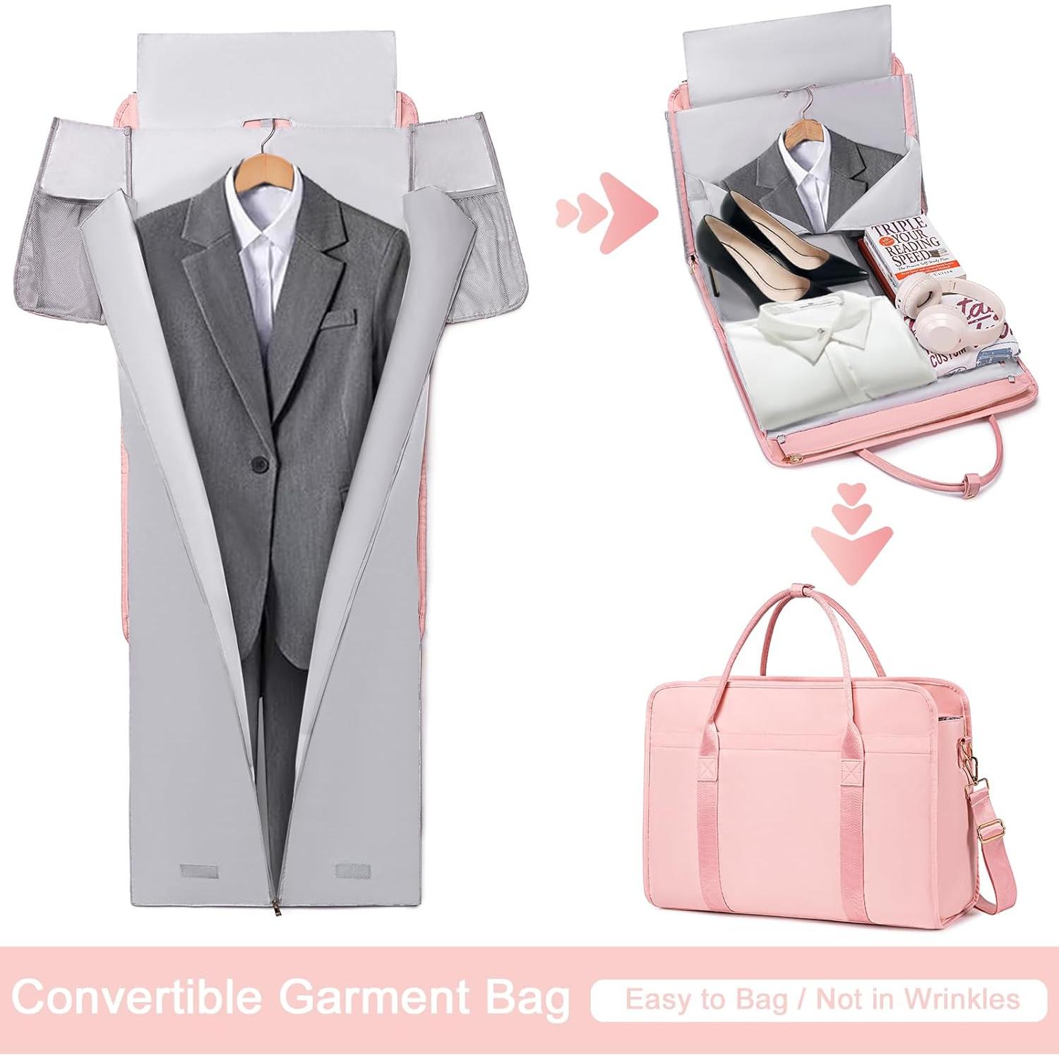 Bolsa de Ropa Duffle CAMTOP Unisex Rosa 32L Convertible