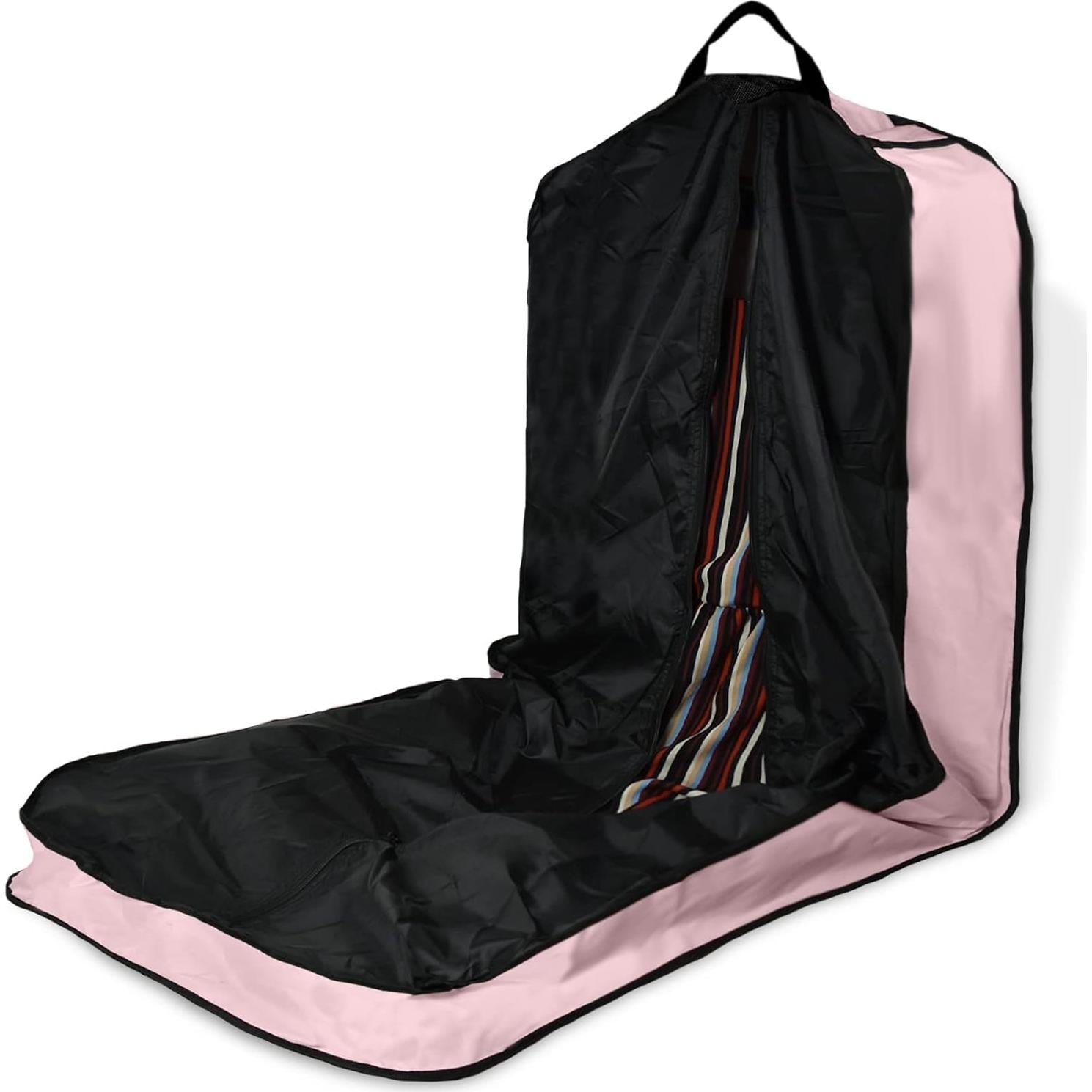 Bolsa de Ropa Plegable Dalix 60" Rosa para Trajes y Vestidos