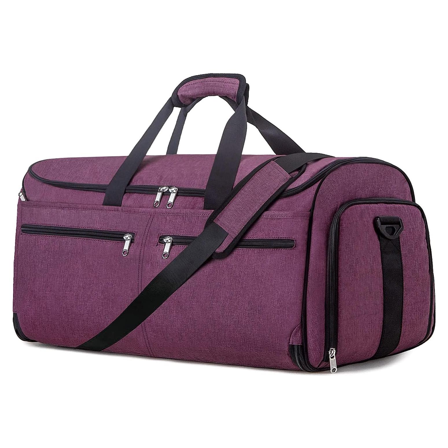 Bolsa de ropa de mano Bukere 2 en 1 morada 55L