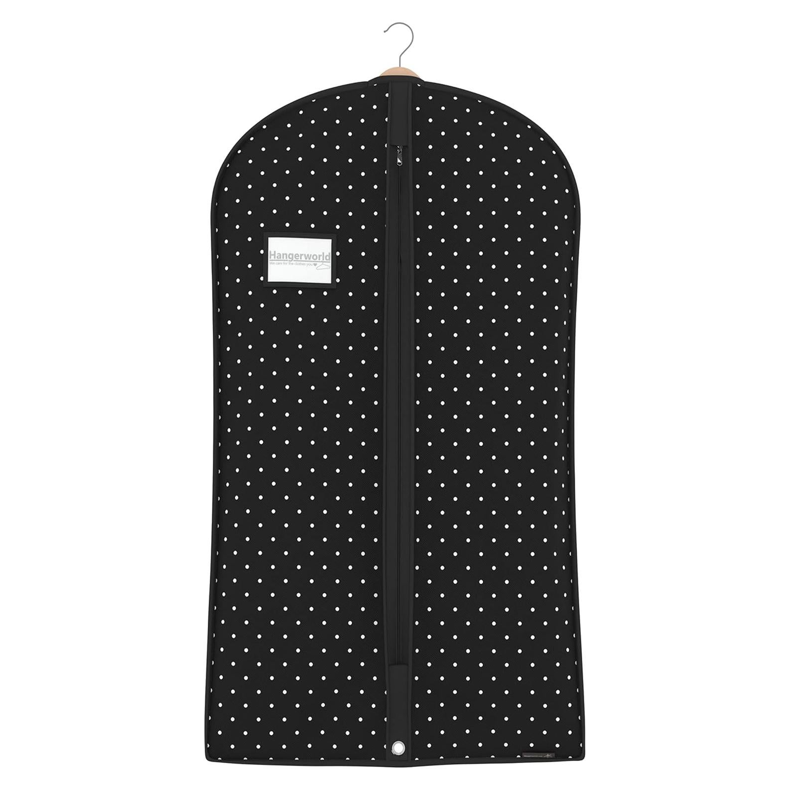Bolsa de Prendas HANGERWORLD 102x61 cm Lunares Negros