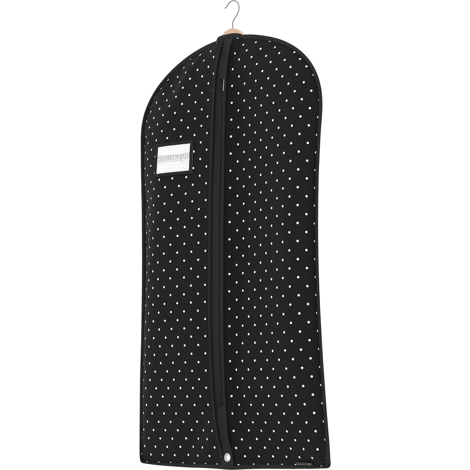 Bolsa de Prendas HANGERWORLD 102x61 cm Lunares Negros