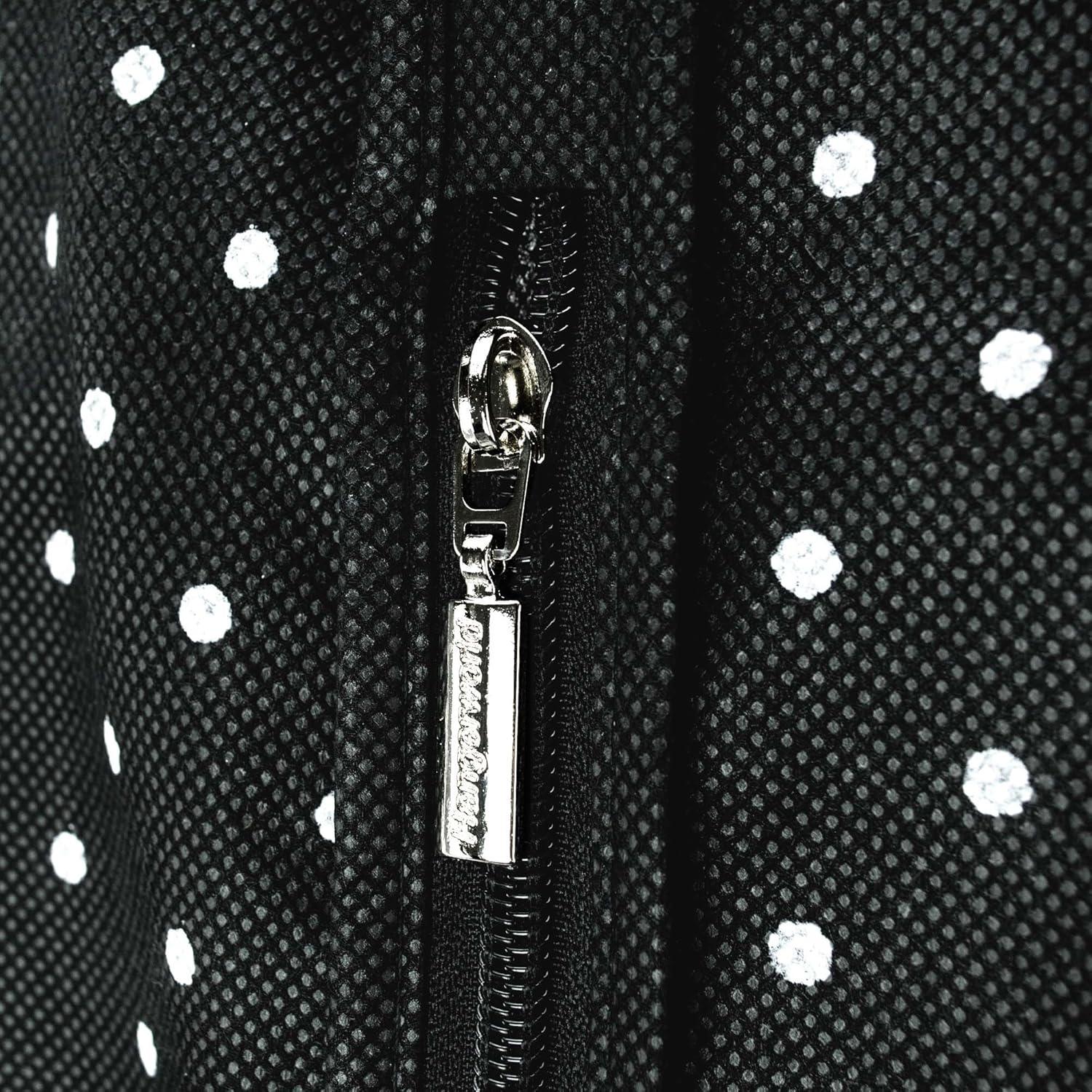 Bolsa de Prendas HANGERWORLD 102x61 cm Lunares Negros