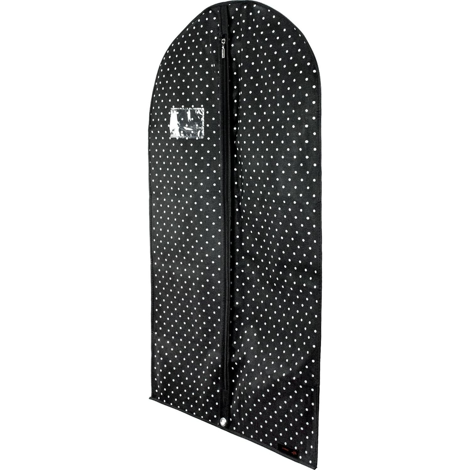 Bolsa de Prendas HANGERWORLD 102x61 cm Lunares Negros