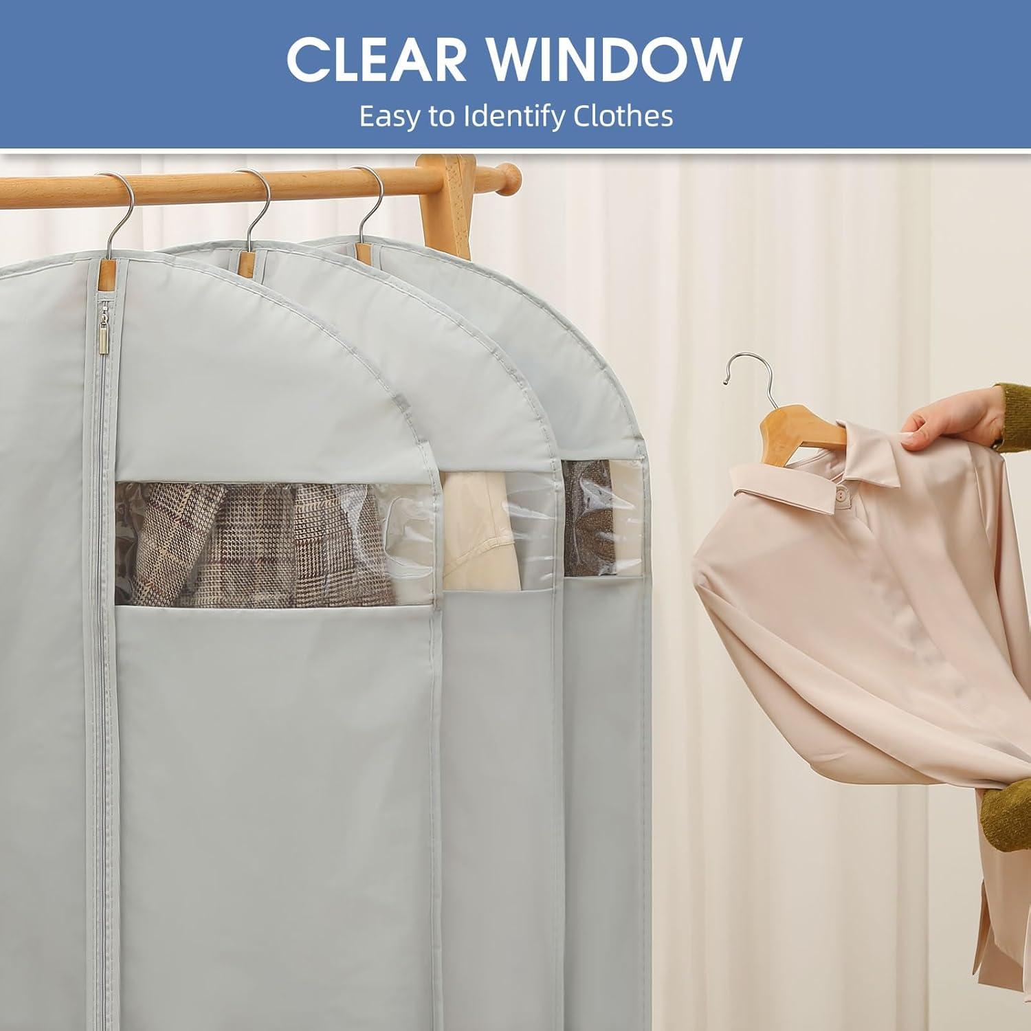 Bolsas de Vestido Grises Perber 165 cm - 2 Paquetes