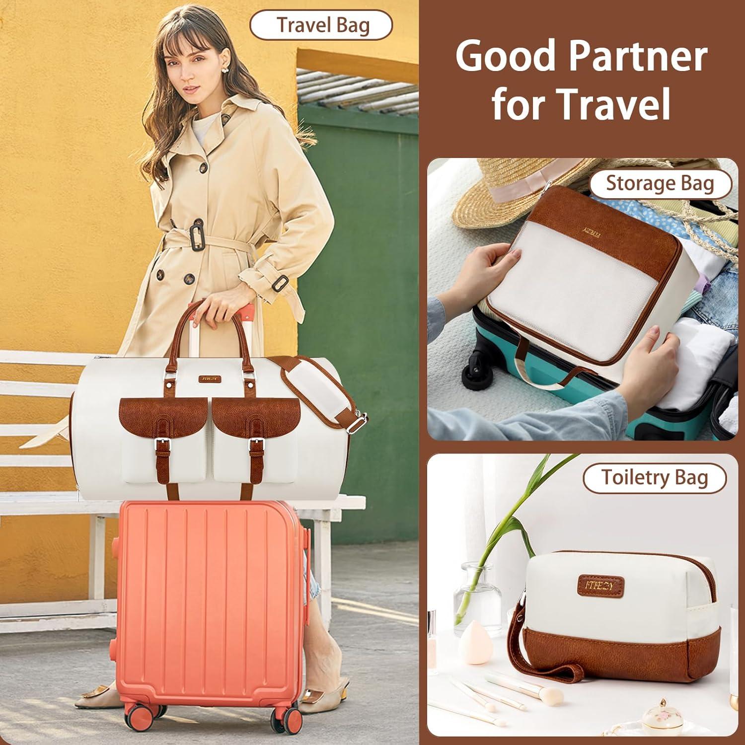 Bolsa Duffle ITIEZY 3 Piezas Ropa Viaje 56L Impermeable