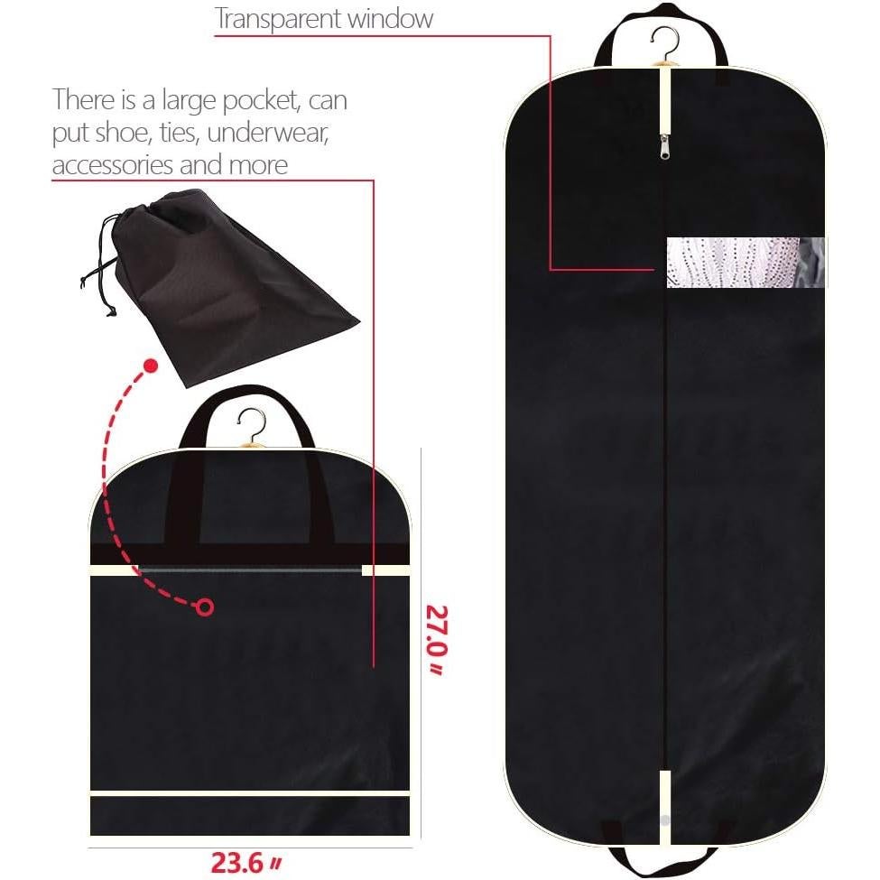 Bolsa de Ropa DIOMMELL 137 cm con Bolsillos para Viaje