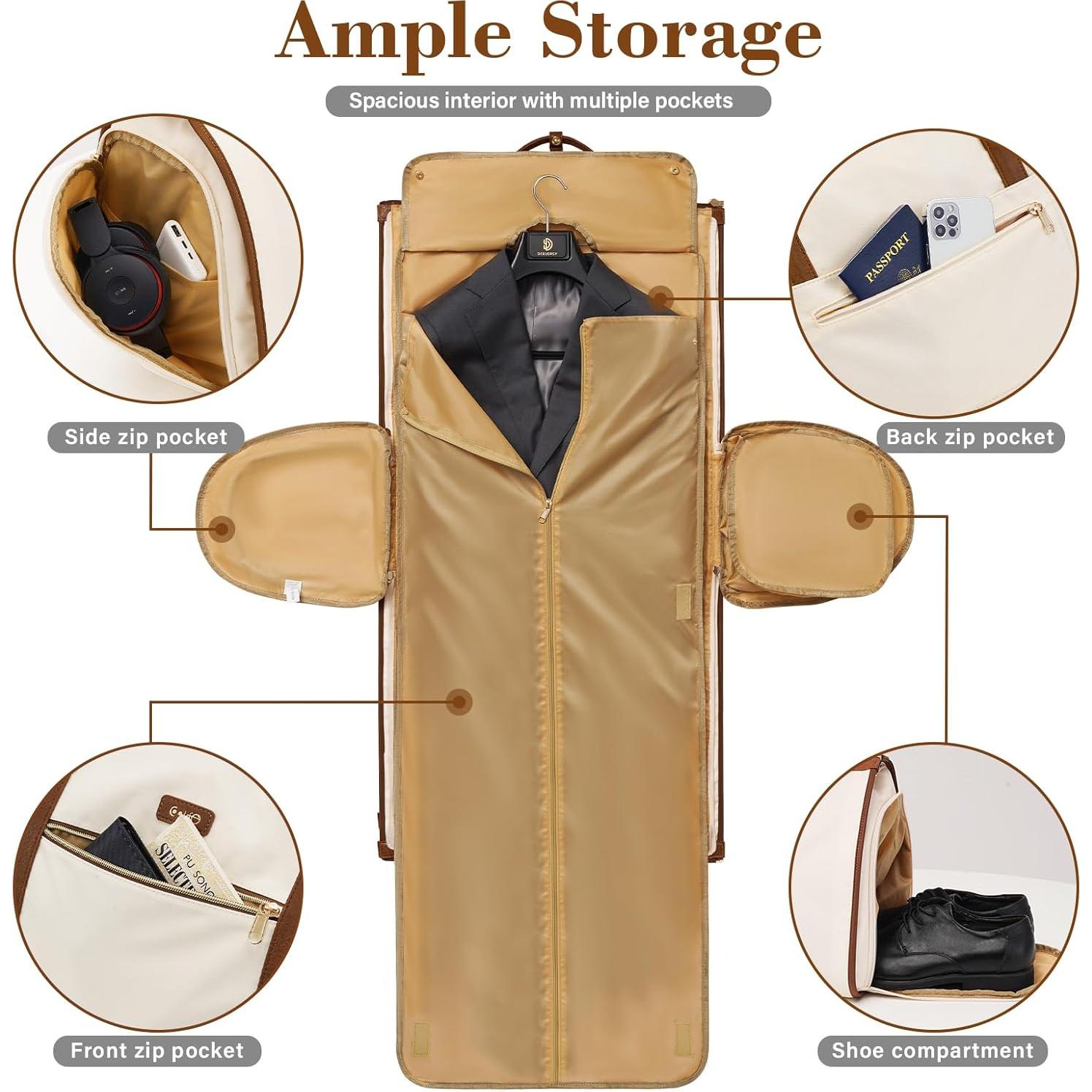 Bolsa de Ropa de Viaje Coolife 3 Piezas Plegable Unisex