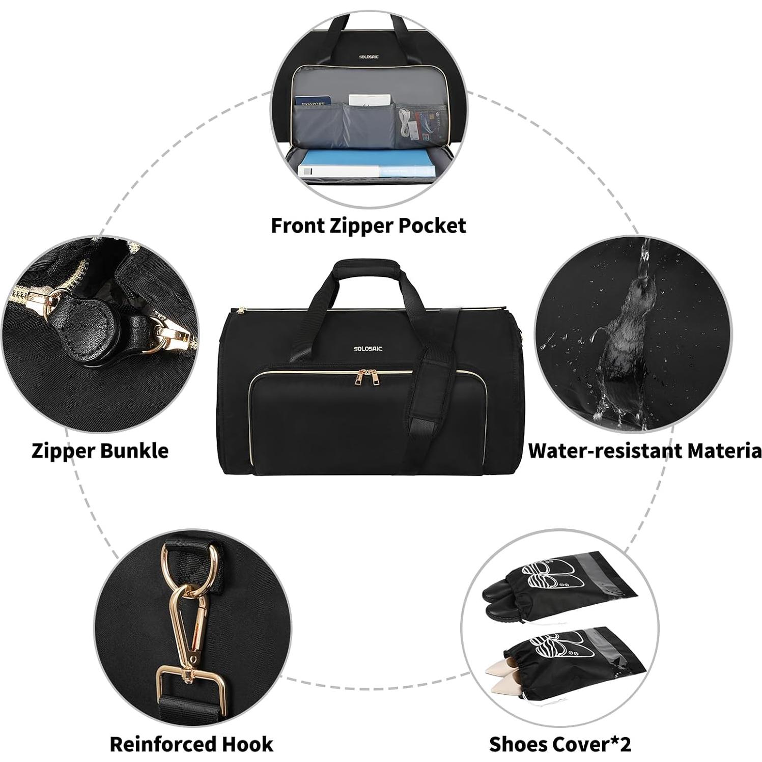 Bolsa de Ropa 3 en 1 SoloSacic Duffle Negra 53L