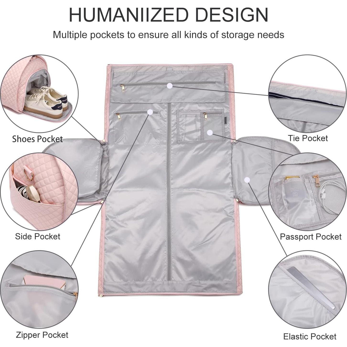 Bolsa de viaje convertible Seyfocnia rosa 45L impermeable