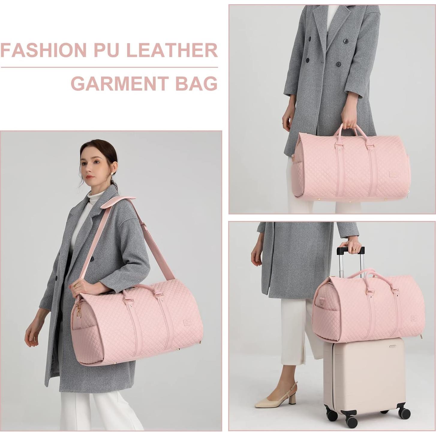 Bolsa de viaje convertible Seyfocnia rosa 45L impermeable