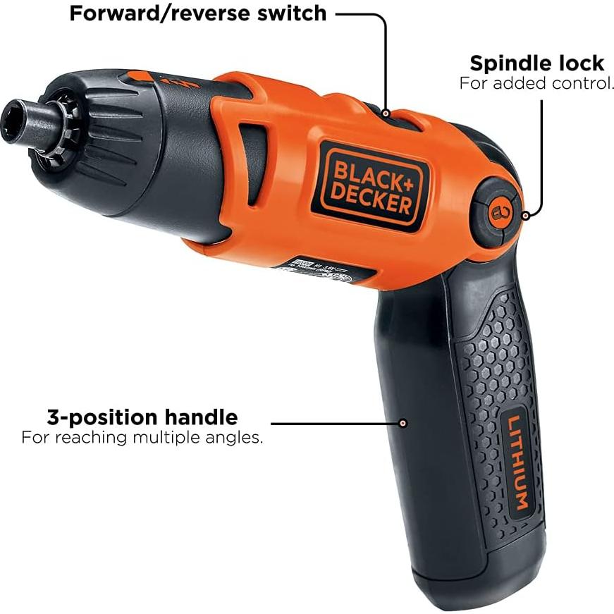Destornillador Eléctrico BLACK+DECKER Li2000 3.6V Inalámbrico