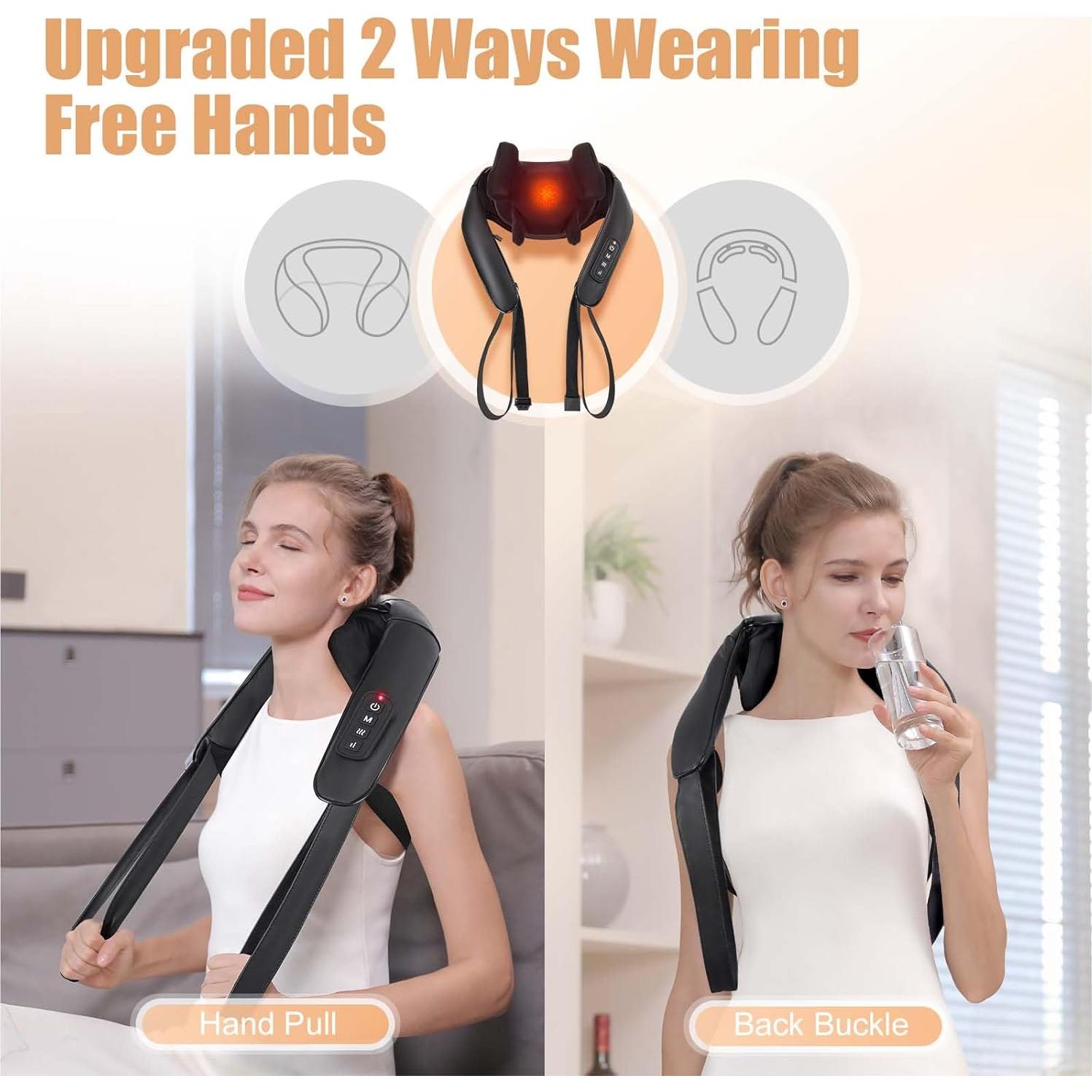 Masajeador de Espalda y Cuello Masgre U20 Inalámbrico con Calor