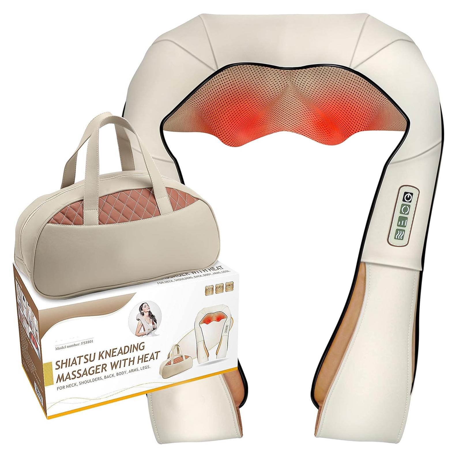 Masajeador Shiatsu FIVE S FS8801 con Calor para Cuello y Espalda