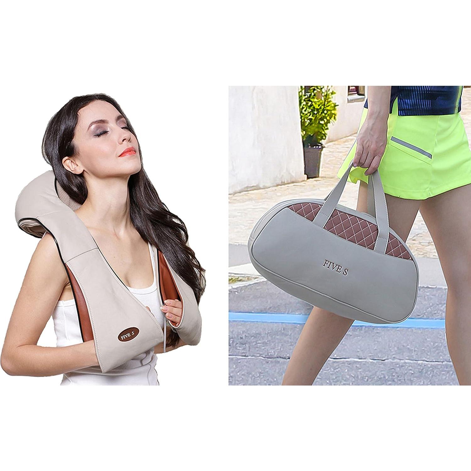 Masajeador Shiatsu FIVE S FS8801 con Calor para Cuello y Espalda