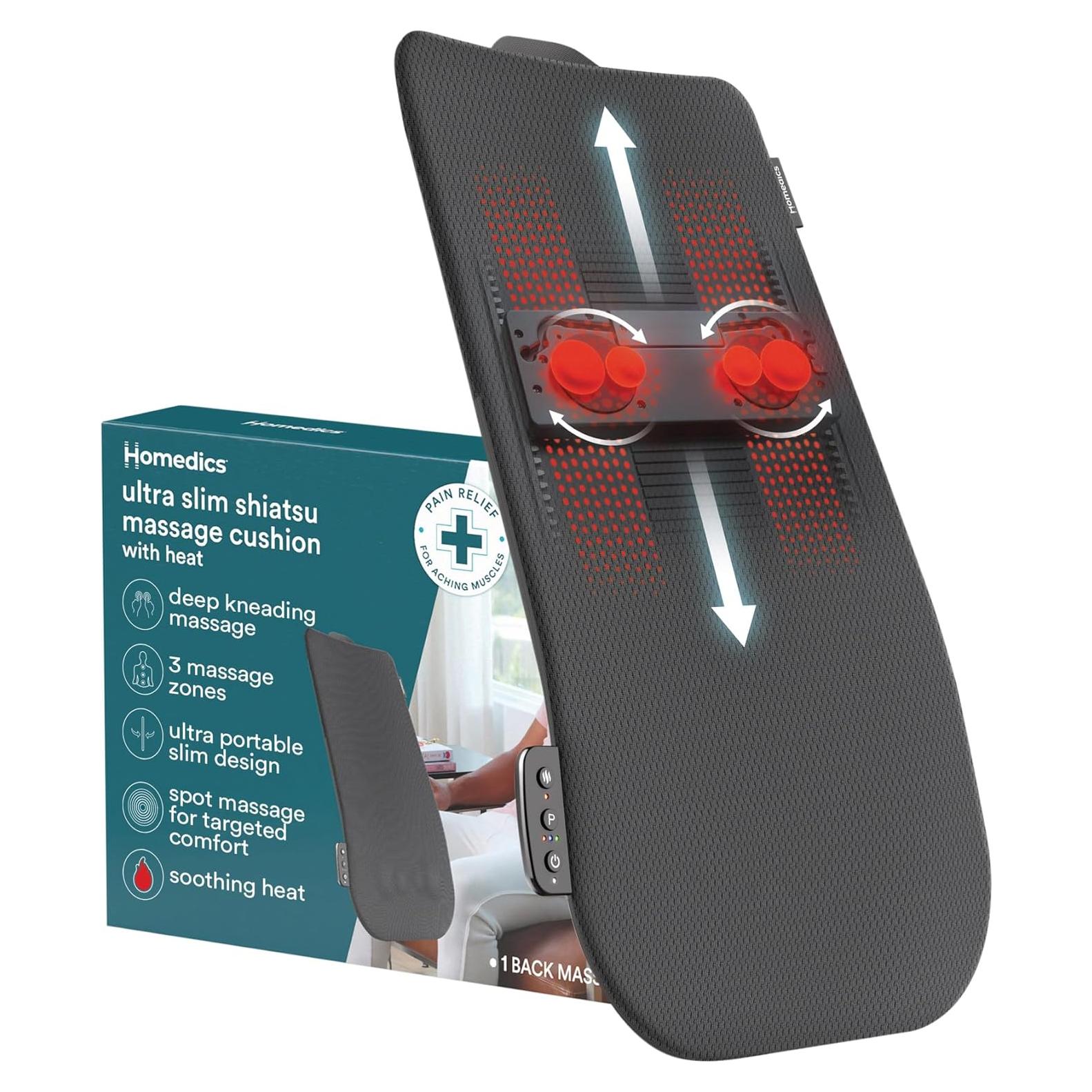 Cojín de Masaje Shiatsu Homedics MCS-112HJ con Calor 75x41cm