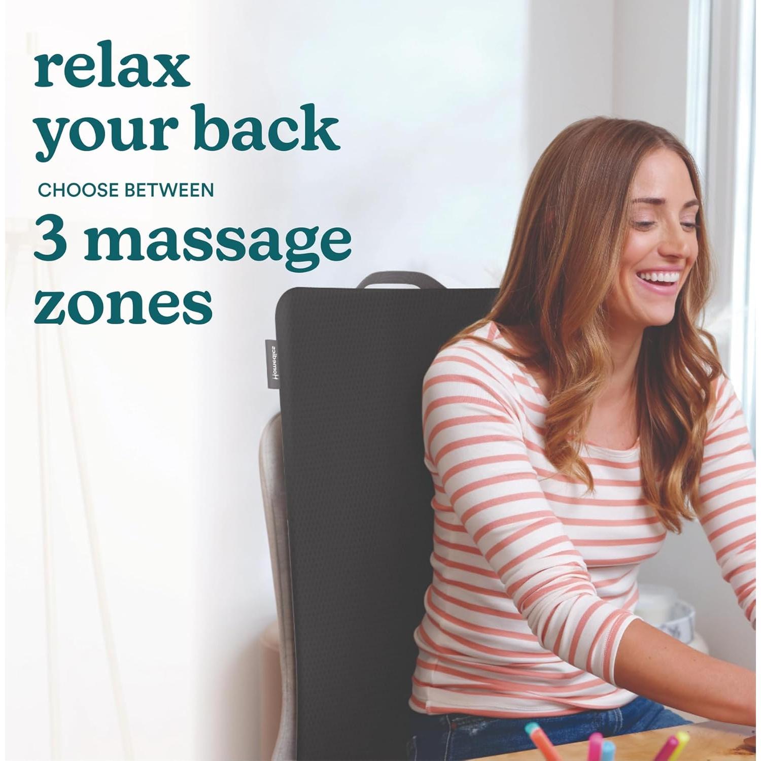 Cojín de Masaje Shiatsu Homedics MCS-112HJ con Calor 75x41cm