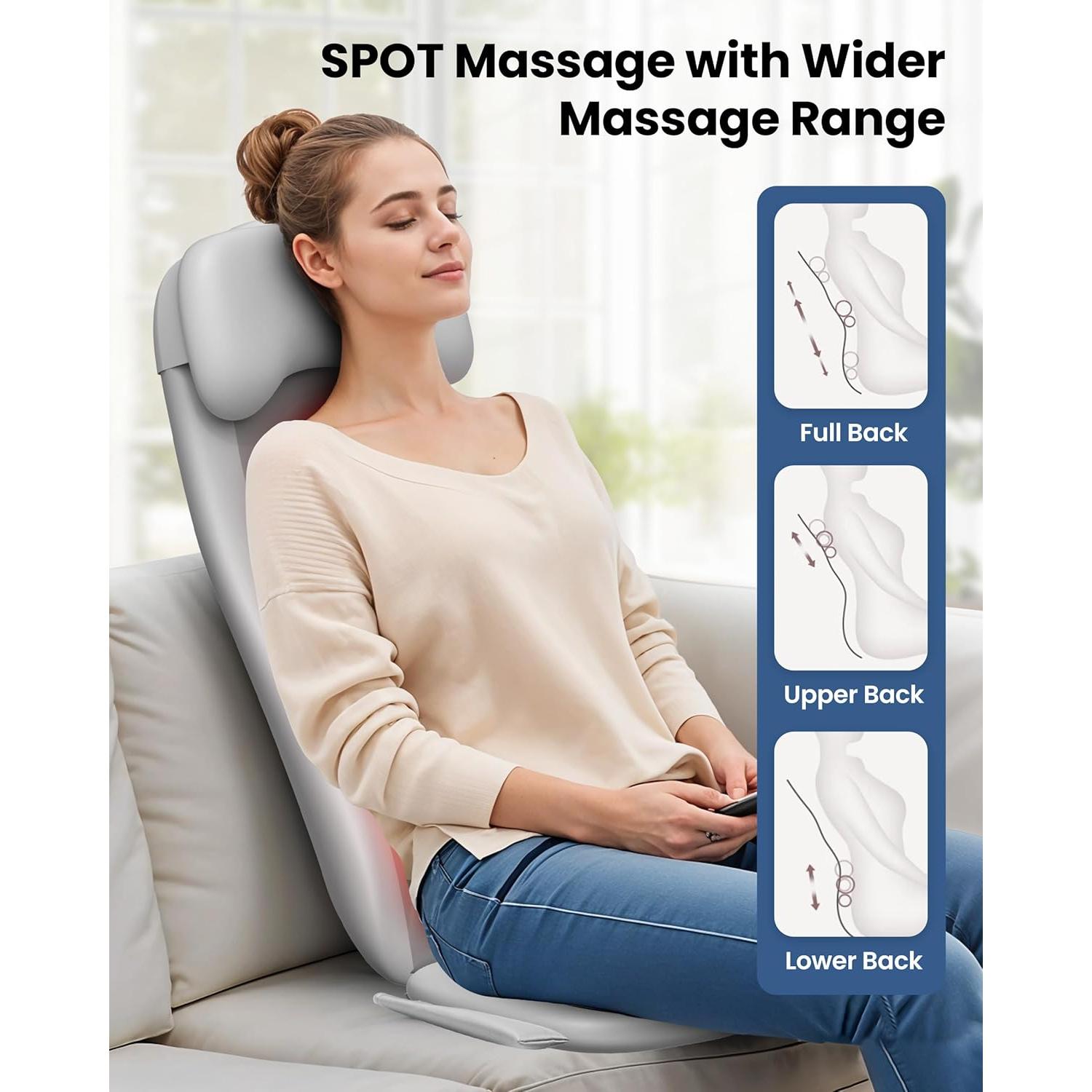 Masajeador de Espalda Shiatsu COMFIER CF-2311 con Calor