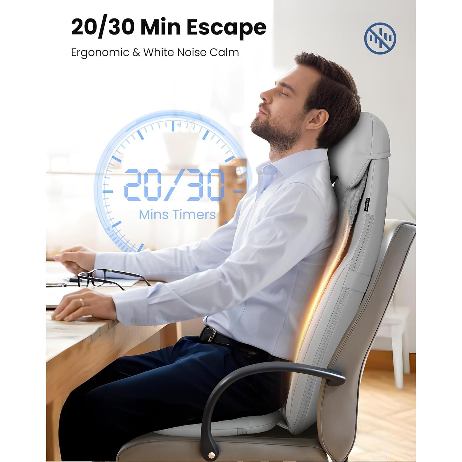 Masajeador de Espalda Shiatsu COMFIER CF-2311 con Calor