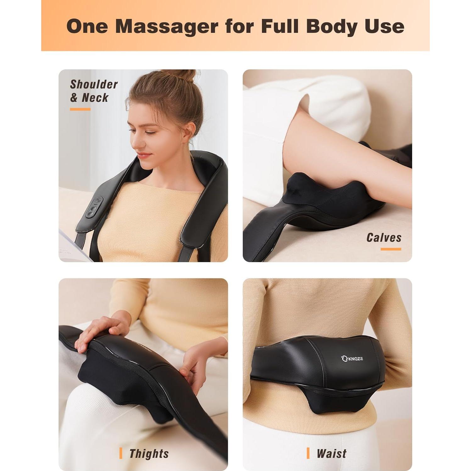 Masajeador de Cuello y Hombros KNQZE KNB1 con Calor 4D