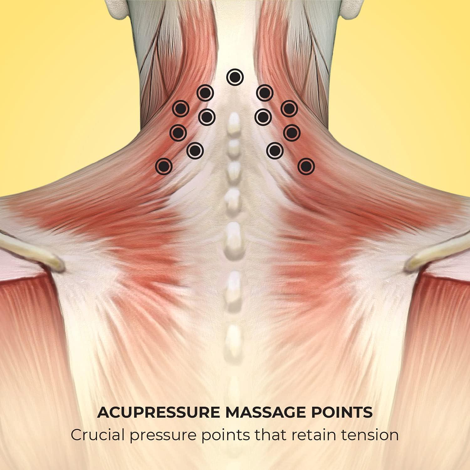 Masajeador de Cuello Shiatsu Lindo - 4 Perillas Ajustables