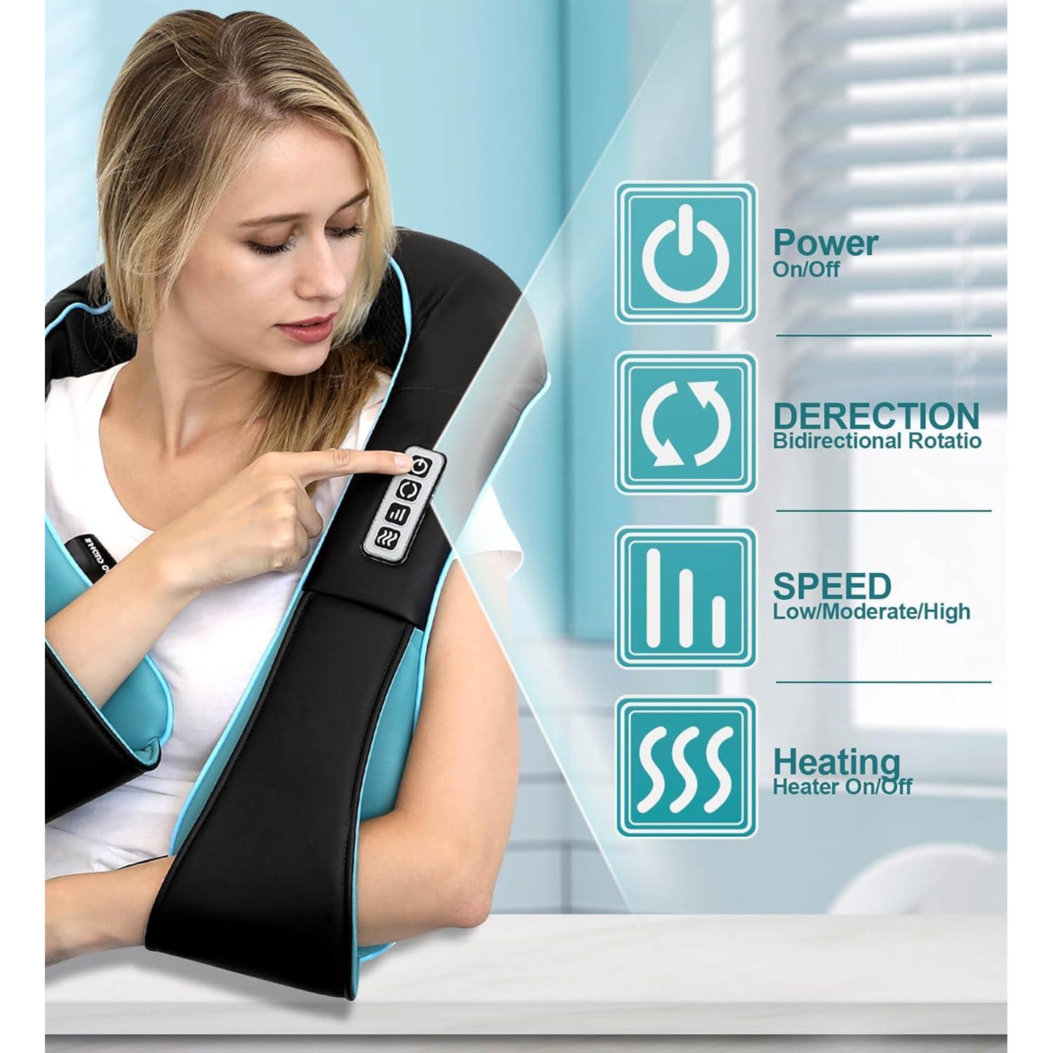 Masajeador Shiatsu Mo Cuishle para Cuello y Espalda con Calor