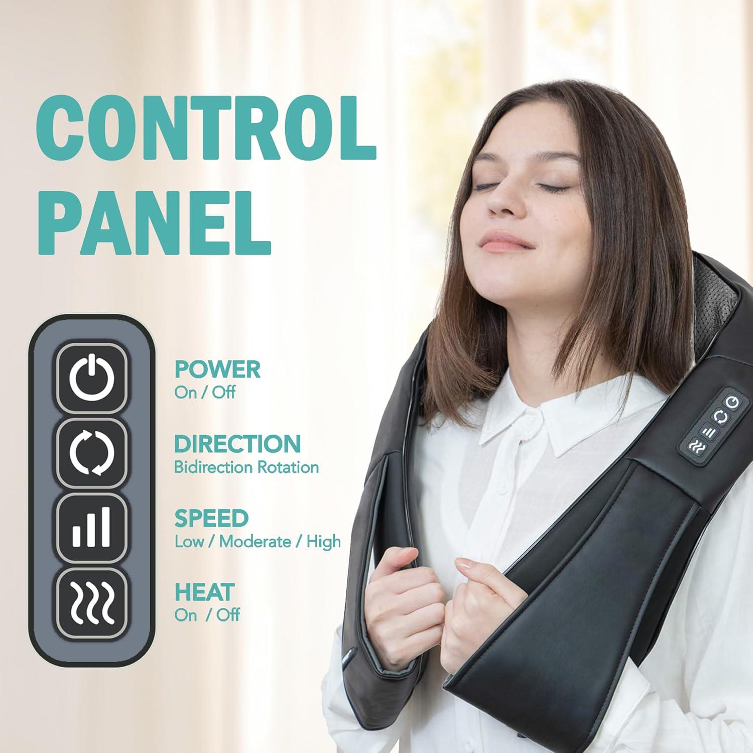 Masajeador de Cuello y Espalda DAILYLIFE Shiatsu con Calor