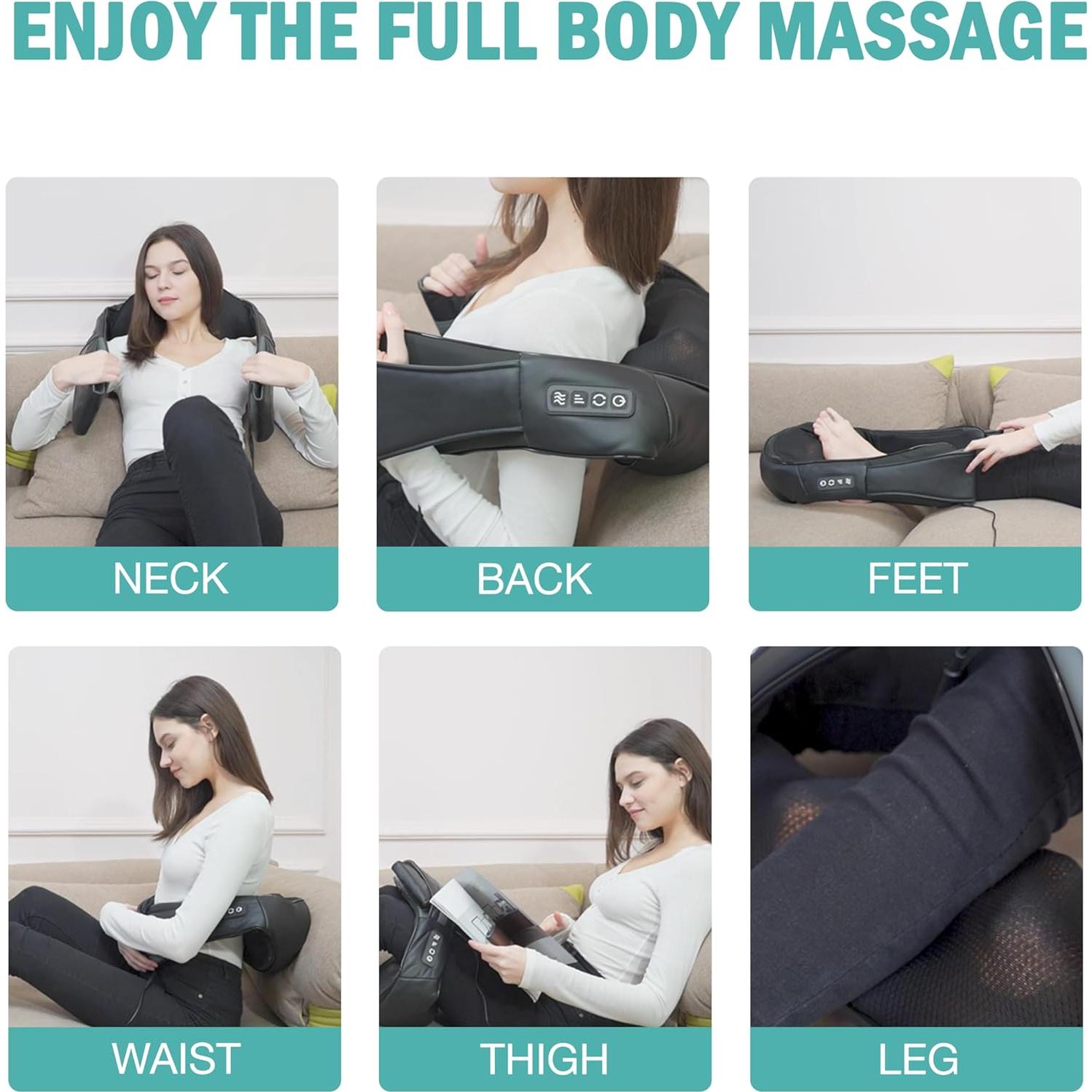 Masajeador de Cuello y Espalda DAILYLIFE Shiatsu con Calor