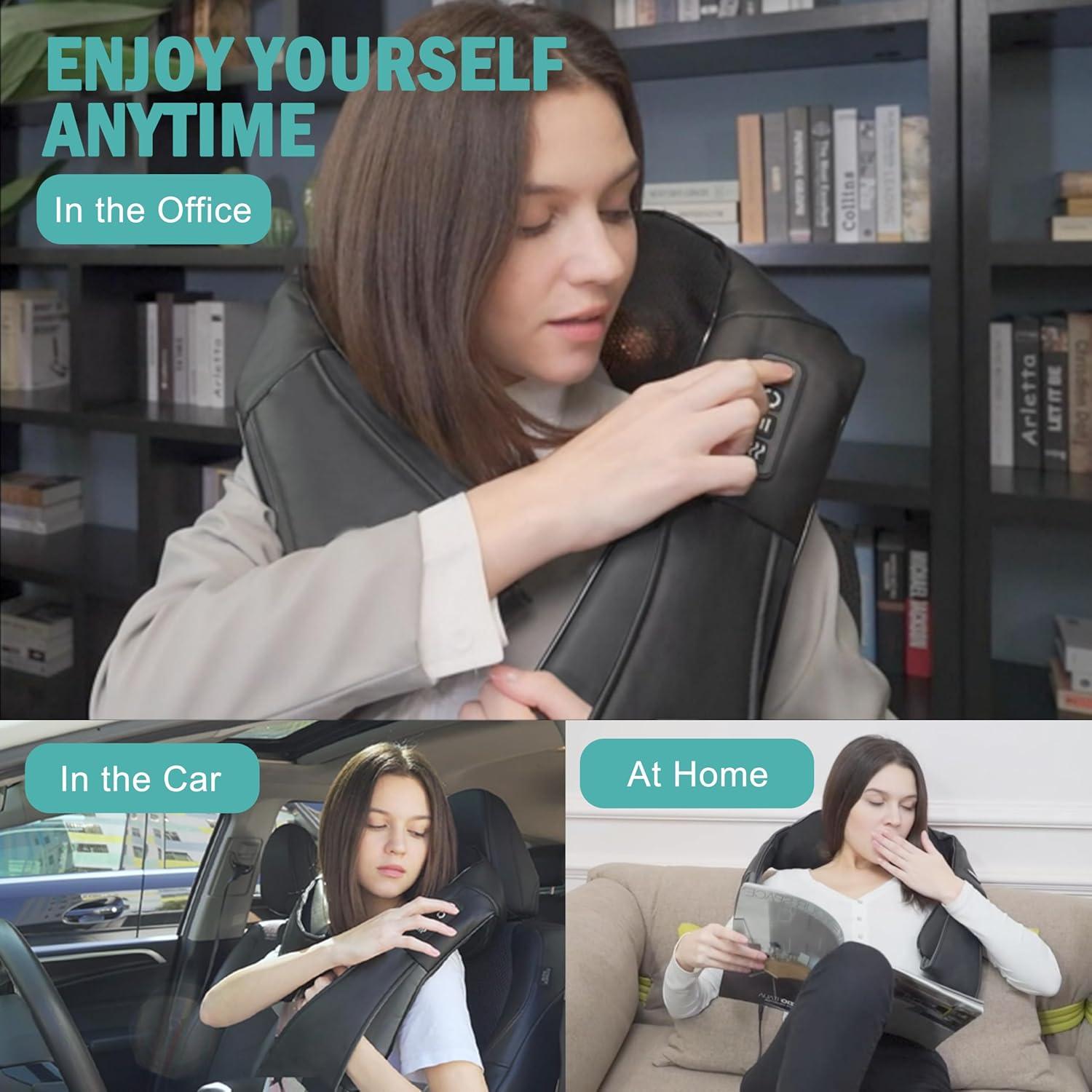 Masajeador de Cuello y Espalda DAILYLIFE Shiatsu con Calor