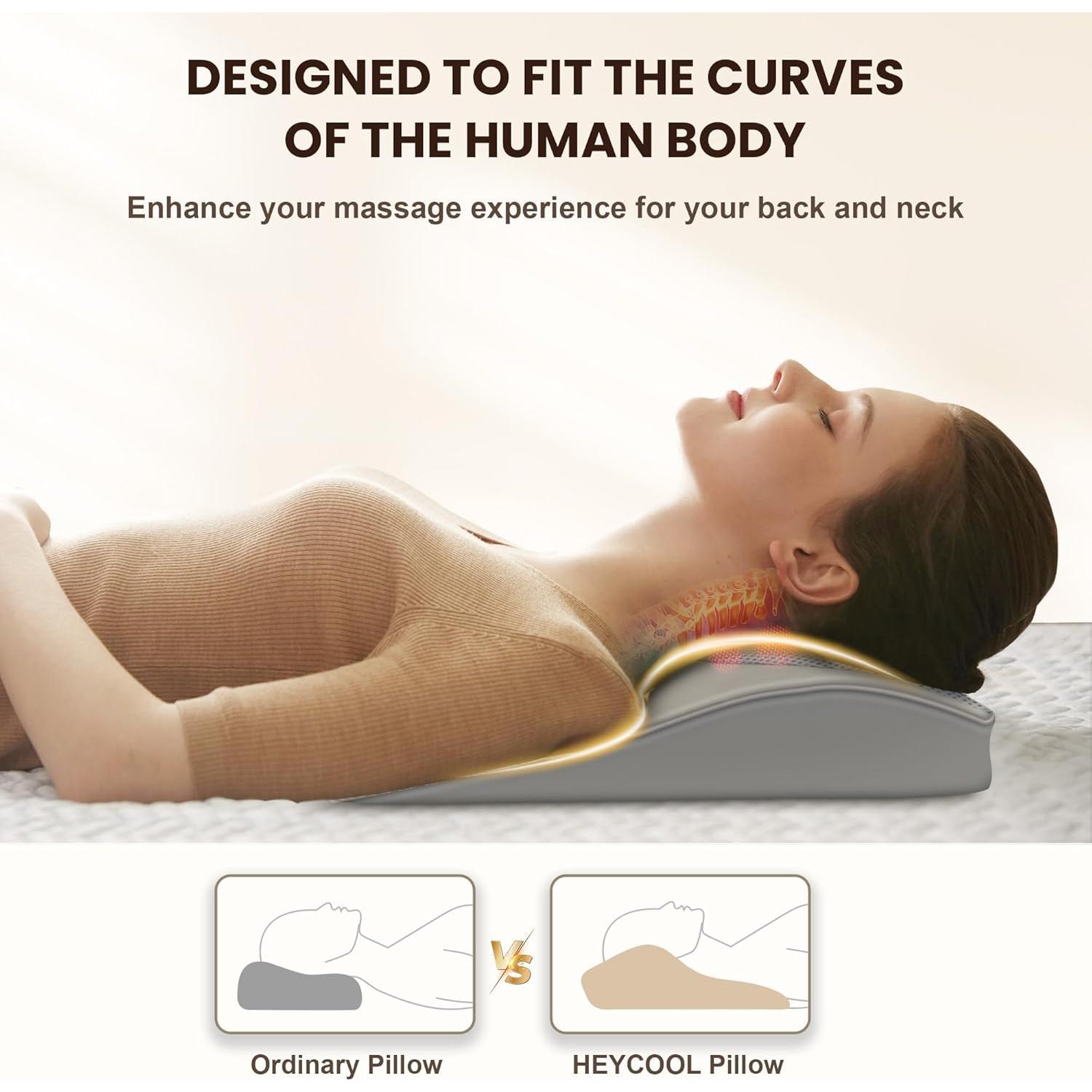 Masajeador de Espalda Shiatsu Heycool HY-1B8 con Calor 3D