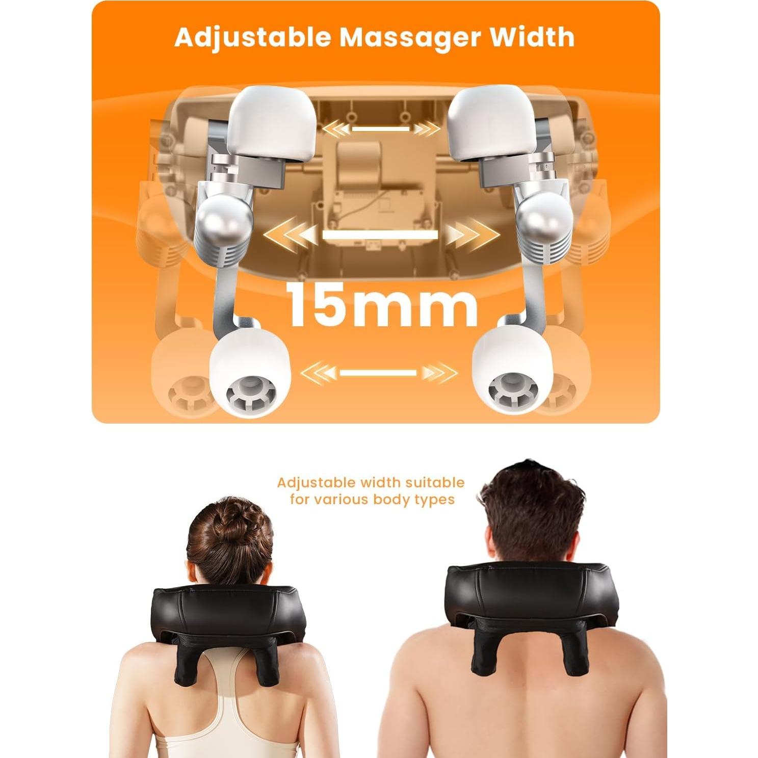 Masajeador de Cuello y Espalda Inalámbrico MASGRE 6D con Calor