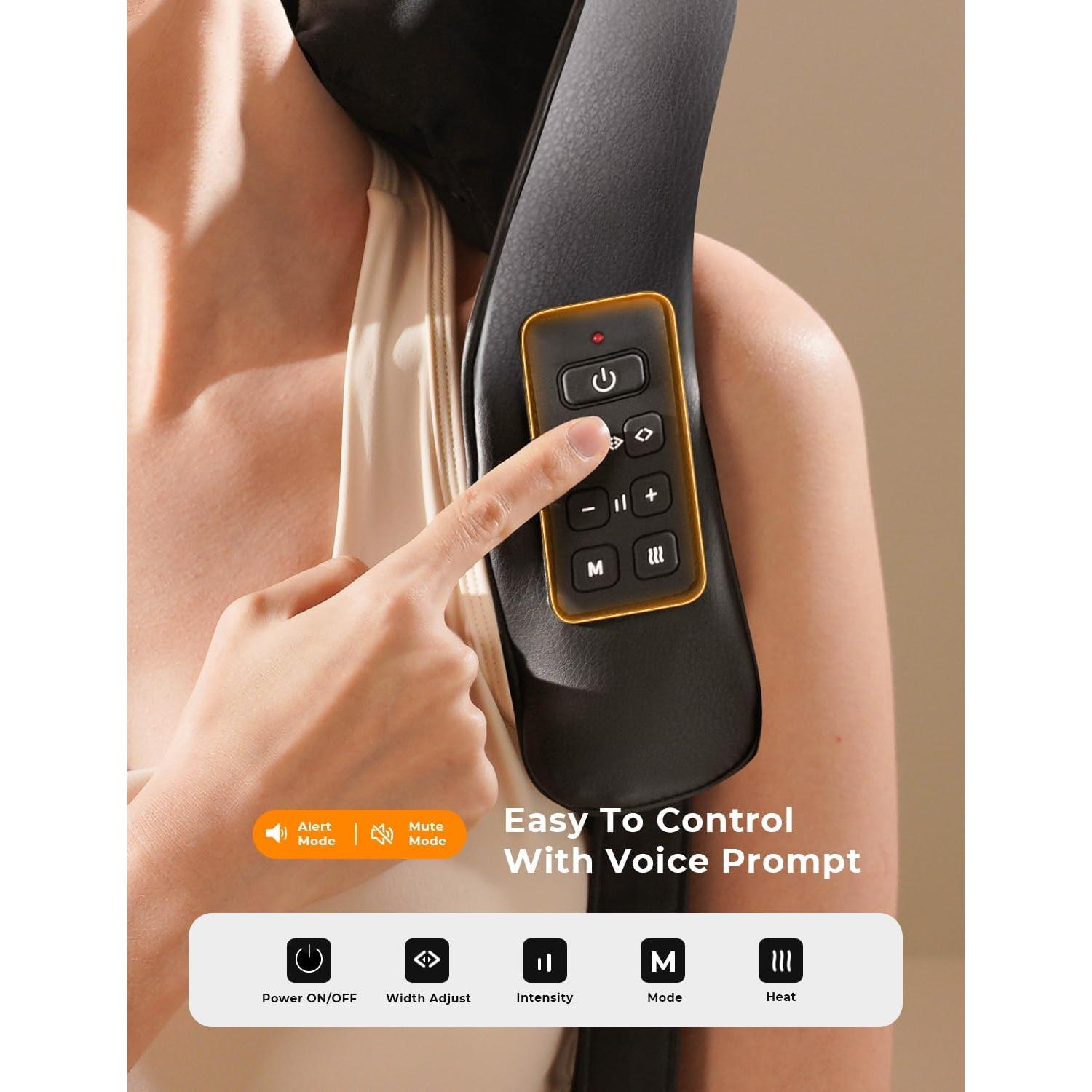 Masajeador de Cuello y Espalda Inalámbrico MASGRE 6D con Calor