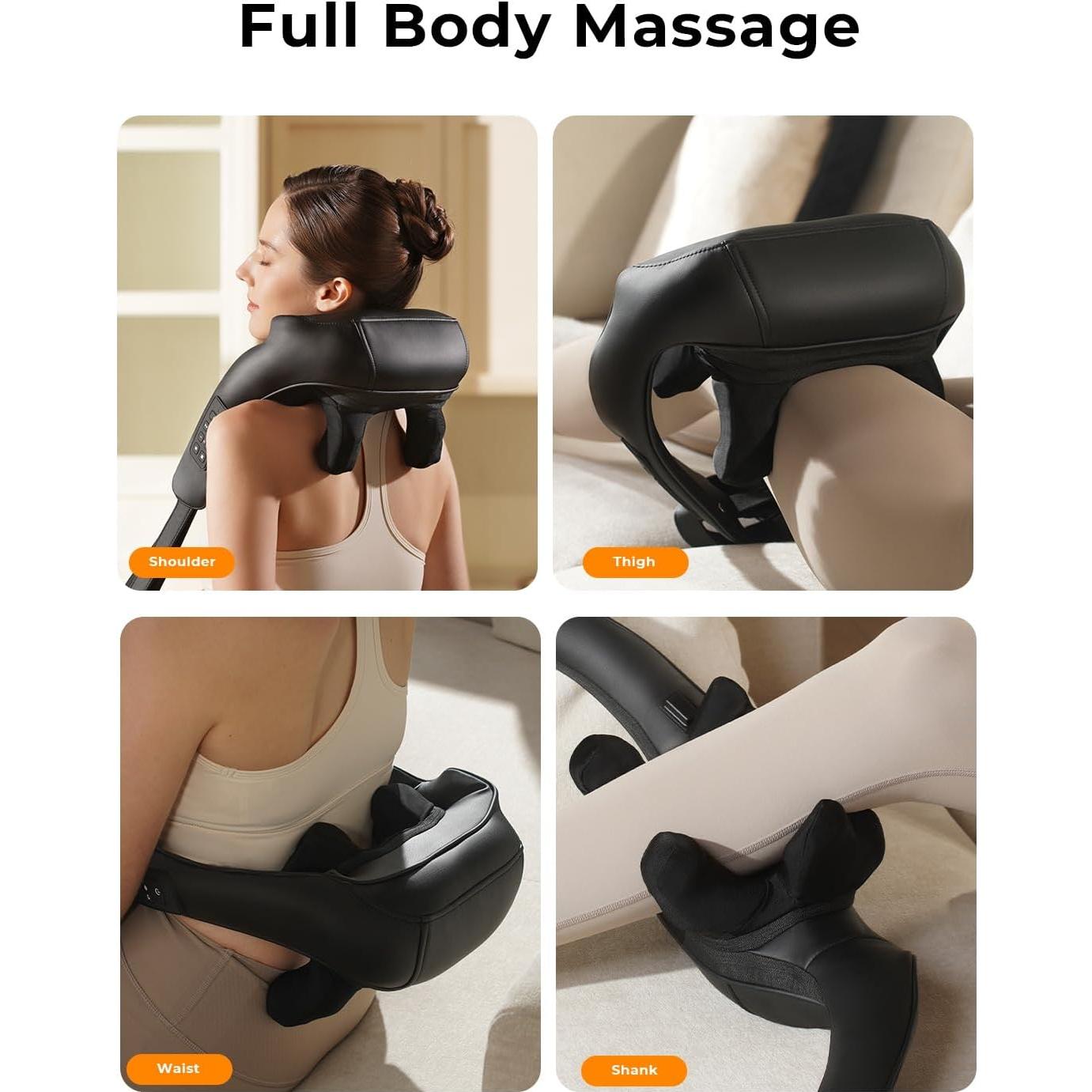 Masajeador de Cuello y Espalda Inalámbrico MASGRE 6D con Calor