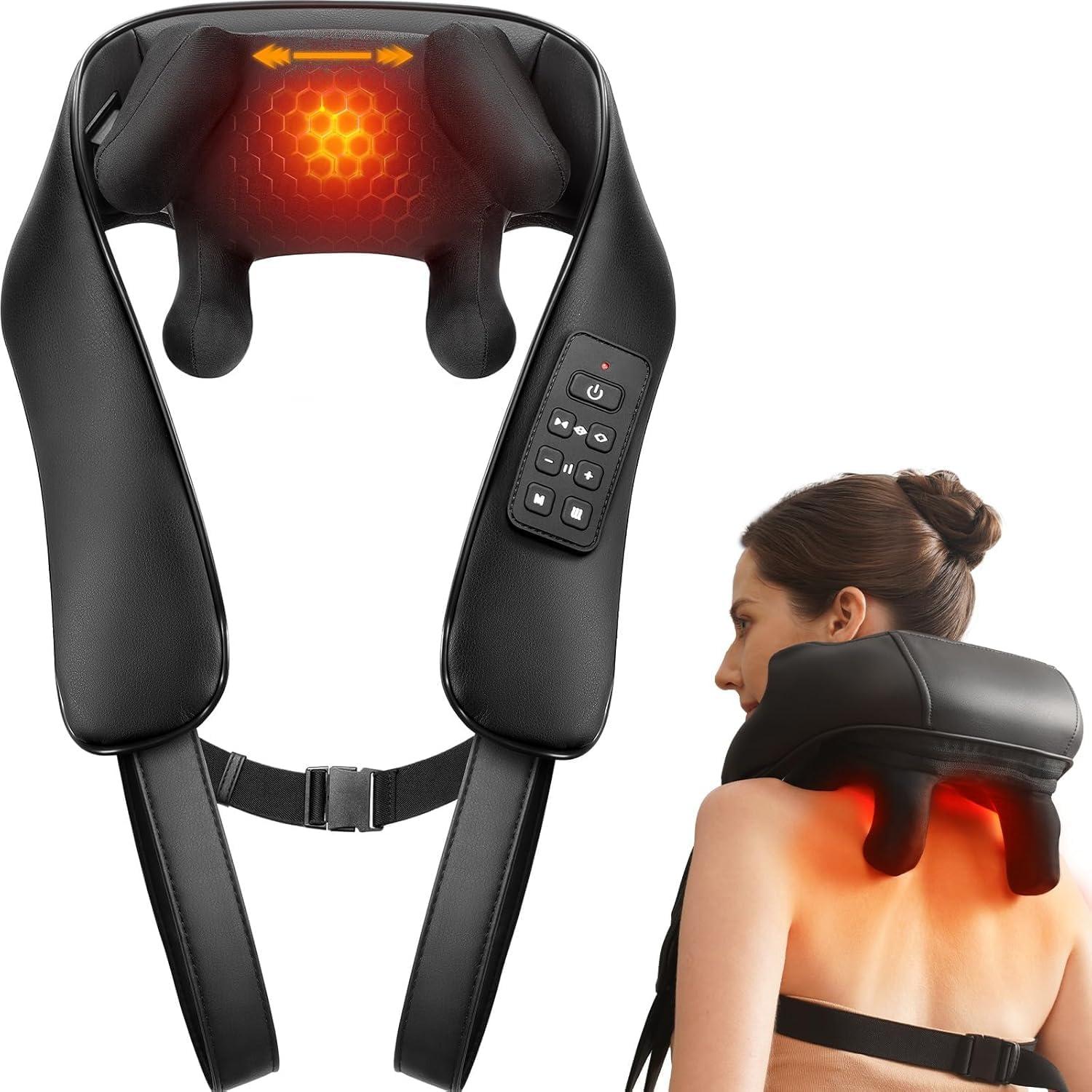 Masajeador de Cuello y Espalda Inalámbrico MASGRE 6D con Calor