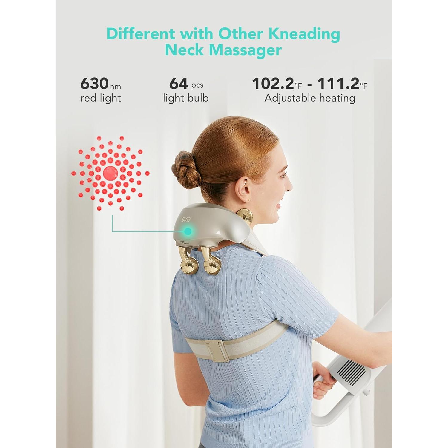 Masajeador de Cuello SKG H7 Ultra E con Calor y Alivio del Dolor