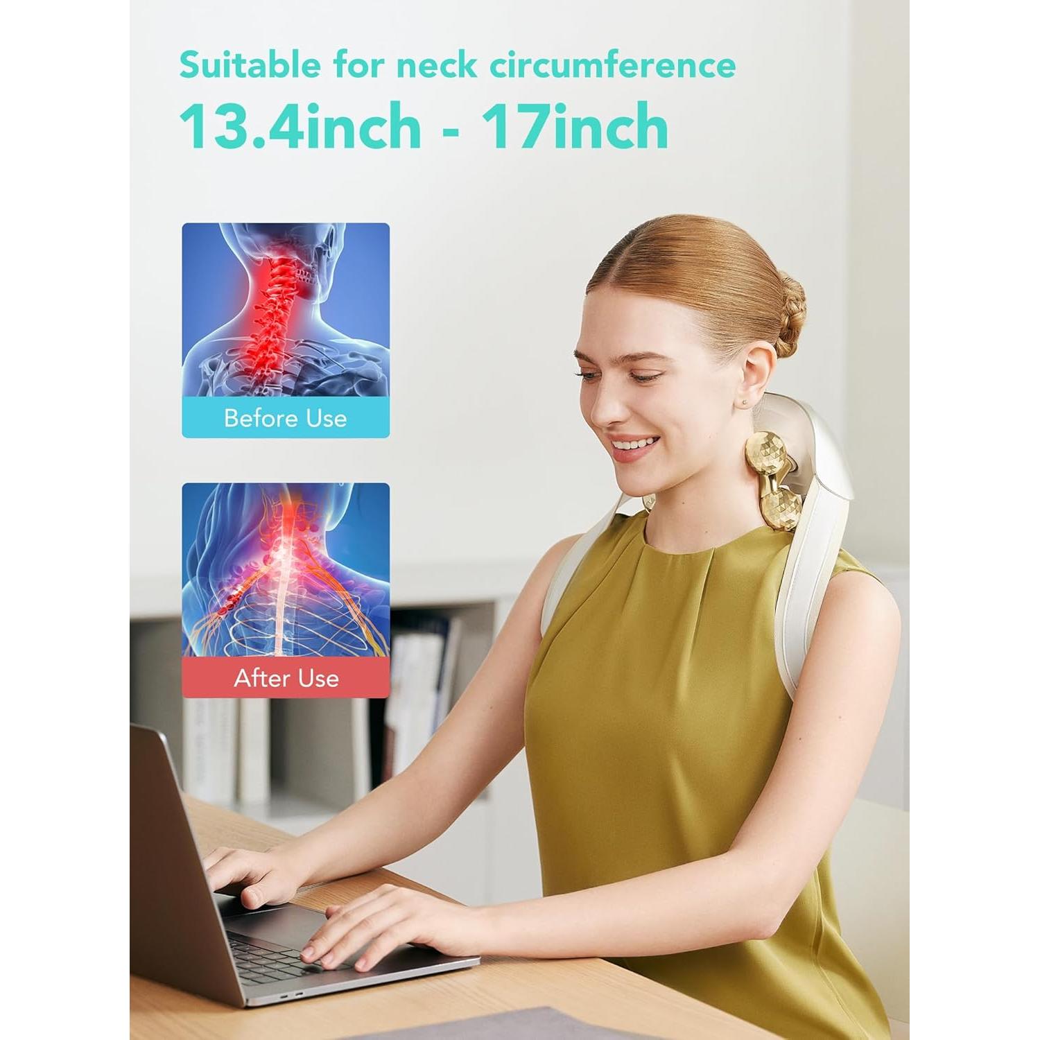 Masajeador de Cuello SKG H7 Ultra E con Calor y Alivio del Dolor