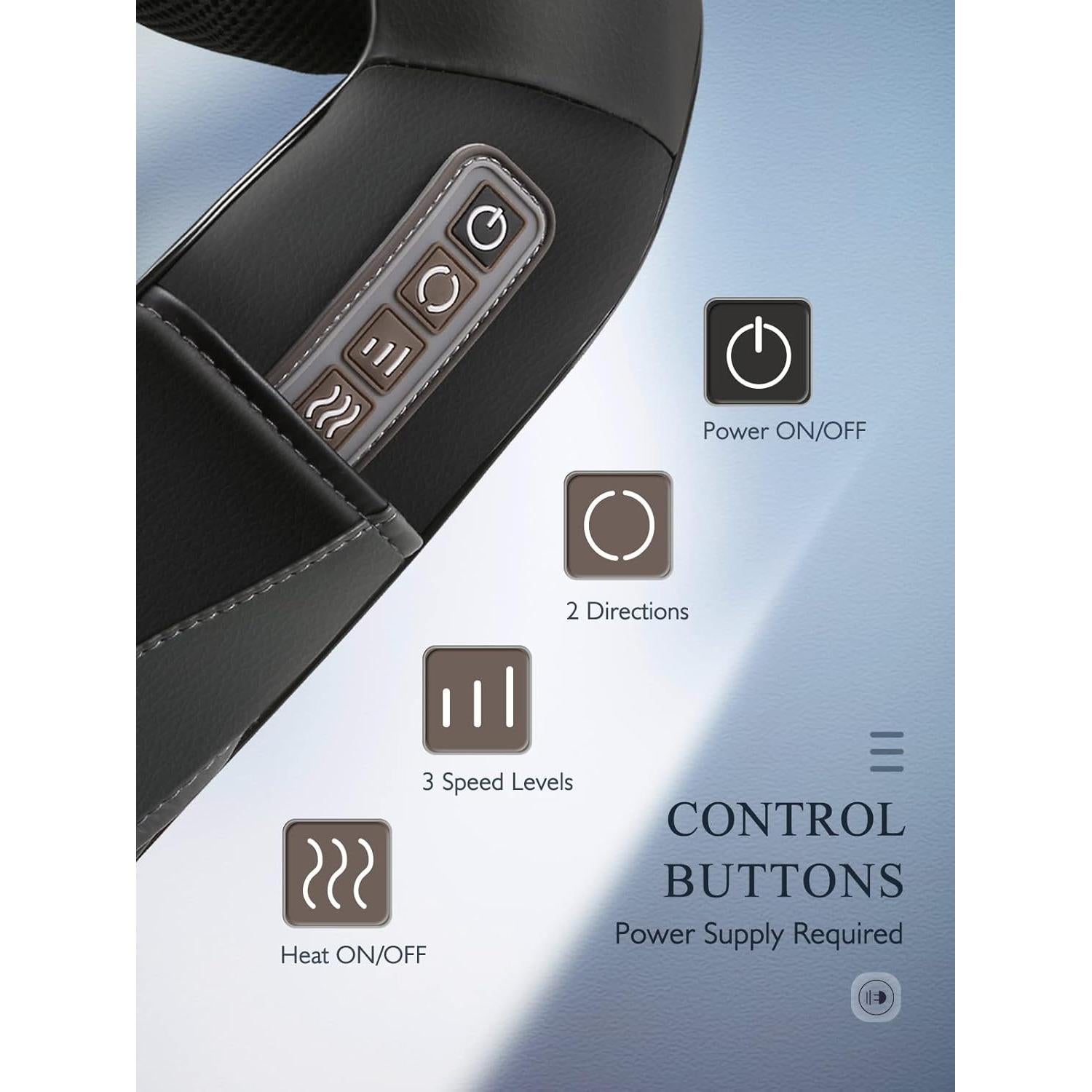 Masajeador de Cuello y Hombros Careboda con Calor 3D