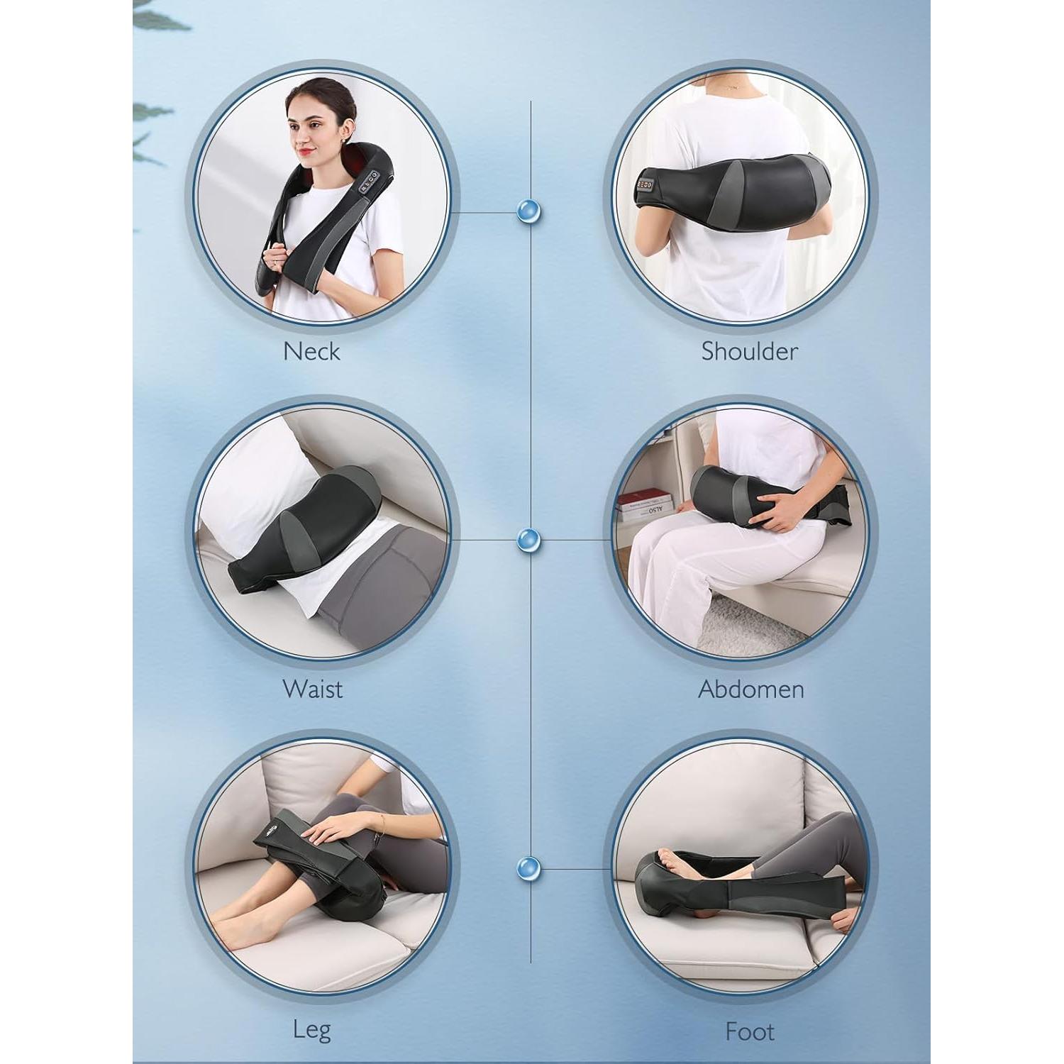 Masajeador de Cuello y Hombros Careboda con Calor 3D