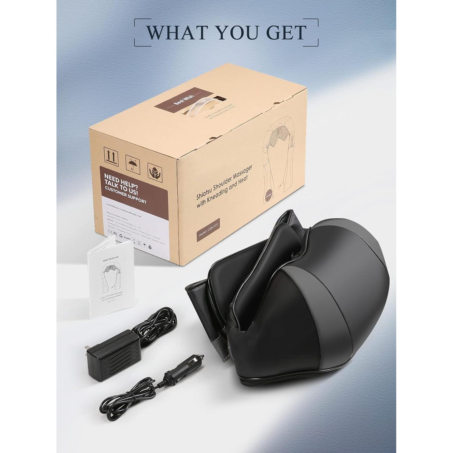 Masajeador de Cuello y Hombros Careboda con Calor 3D